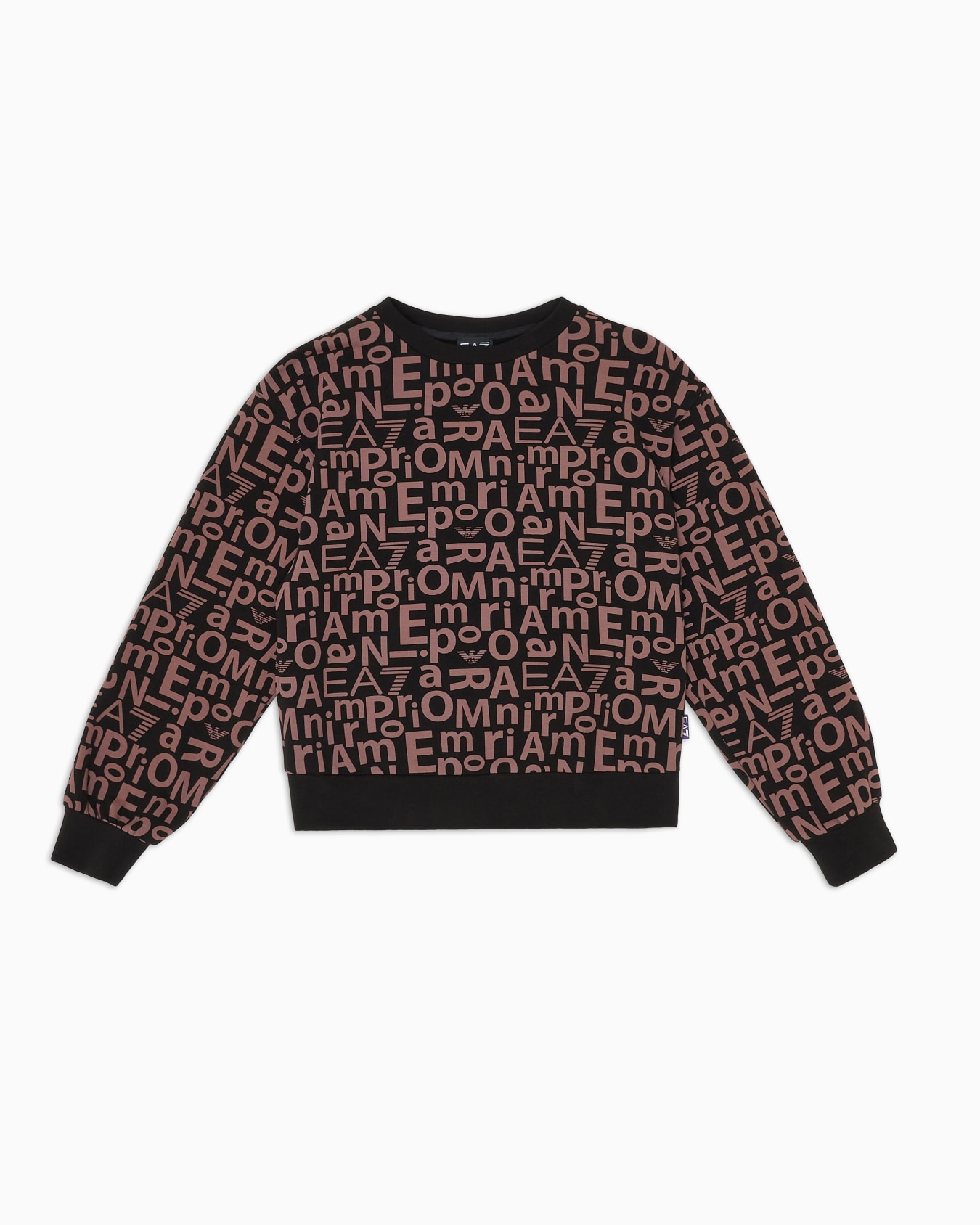 Sudadera de cuello redondo Graphic Series en algodón orgánico elástico Diapositiva 0