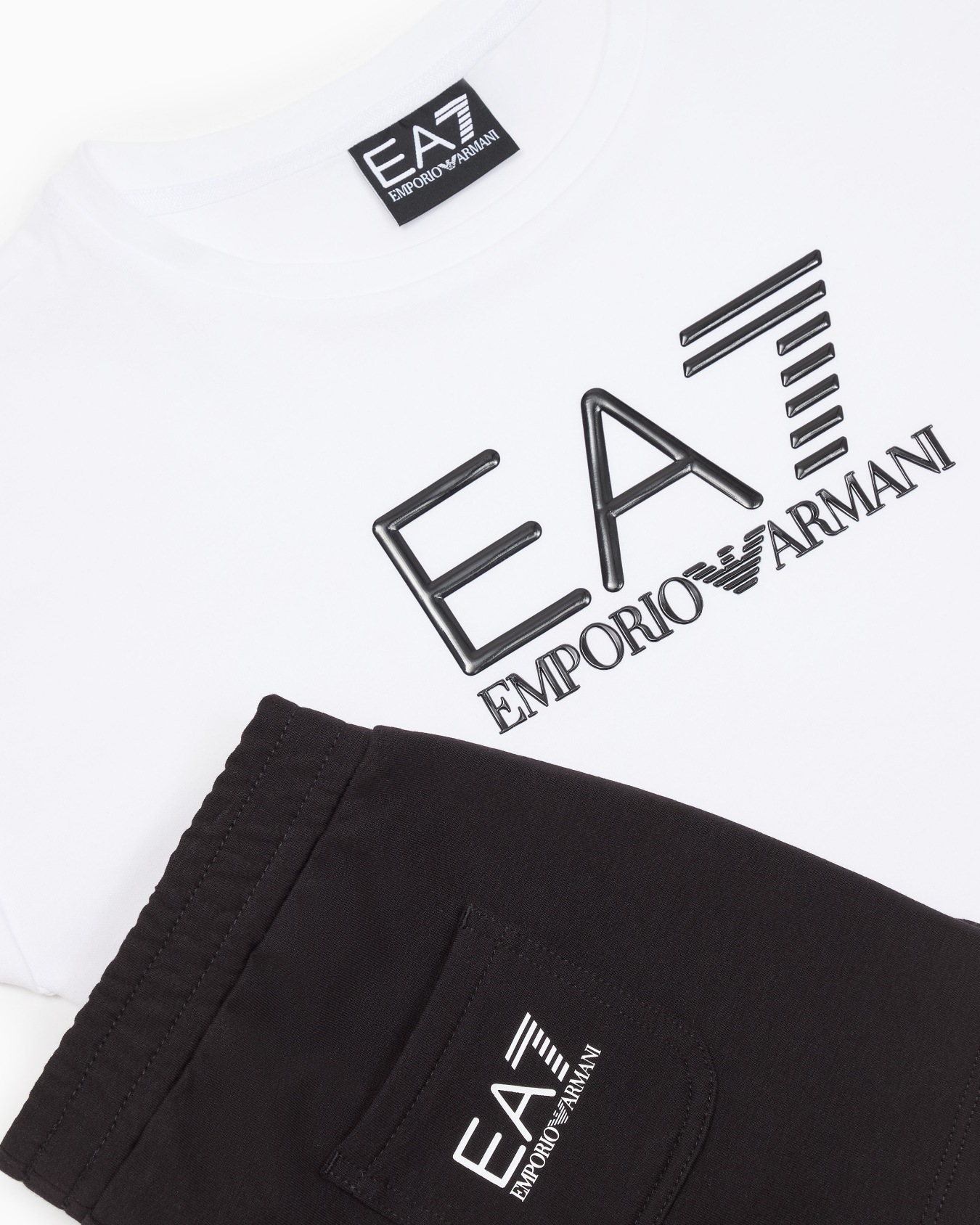 Logo Series ガールズ Tシャツ＆ショートパンツセット コットン スライドする 1