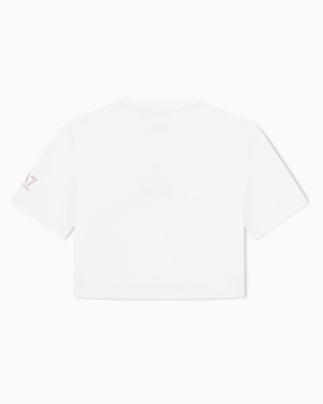 ASV Logo Series Girl crew-neck T-shirt in stretch organic cotton jersey Slide 2