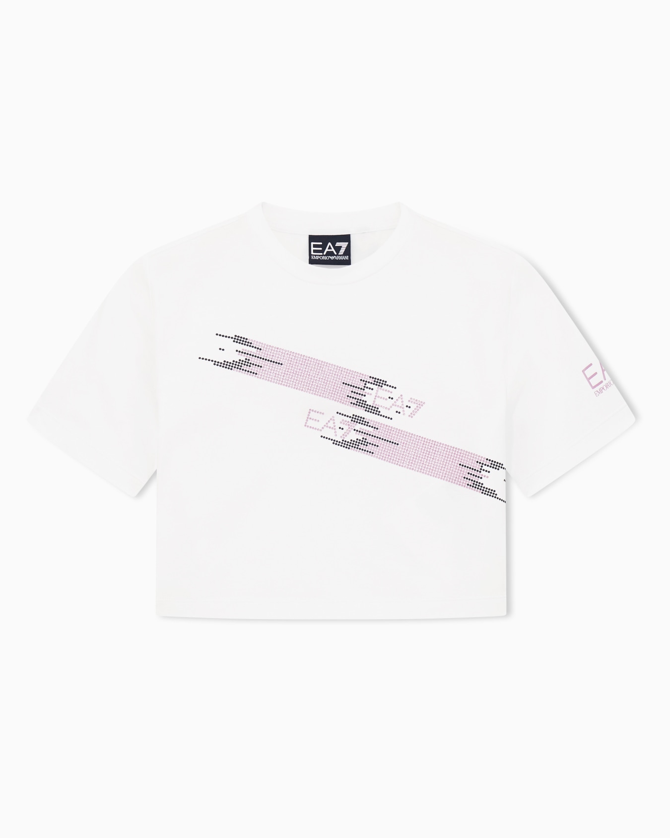 ASV Logo Series Girl crew-neck T-shirt in stretch organic cotton jersey Slide 0