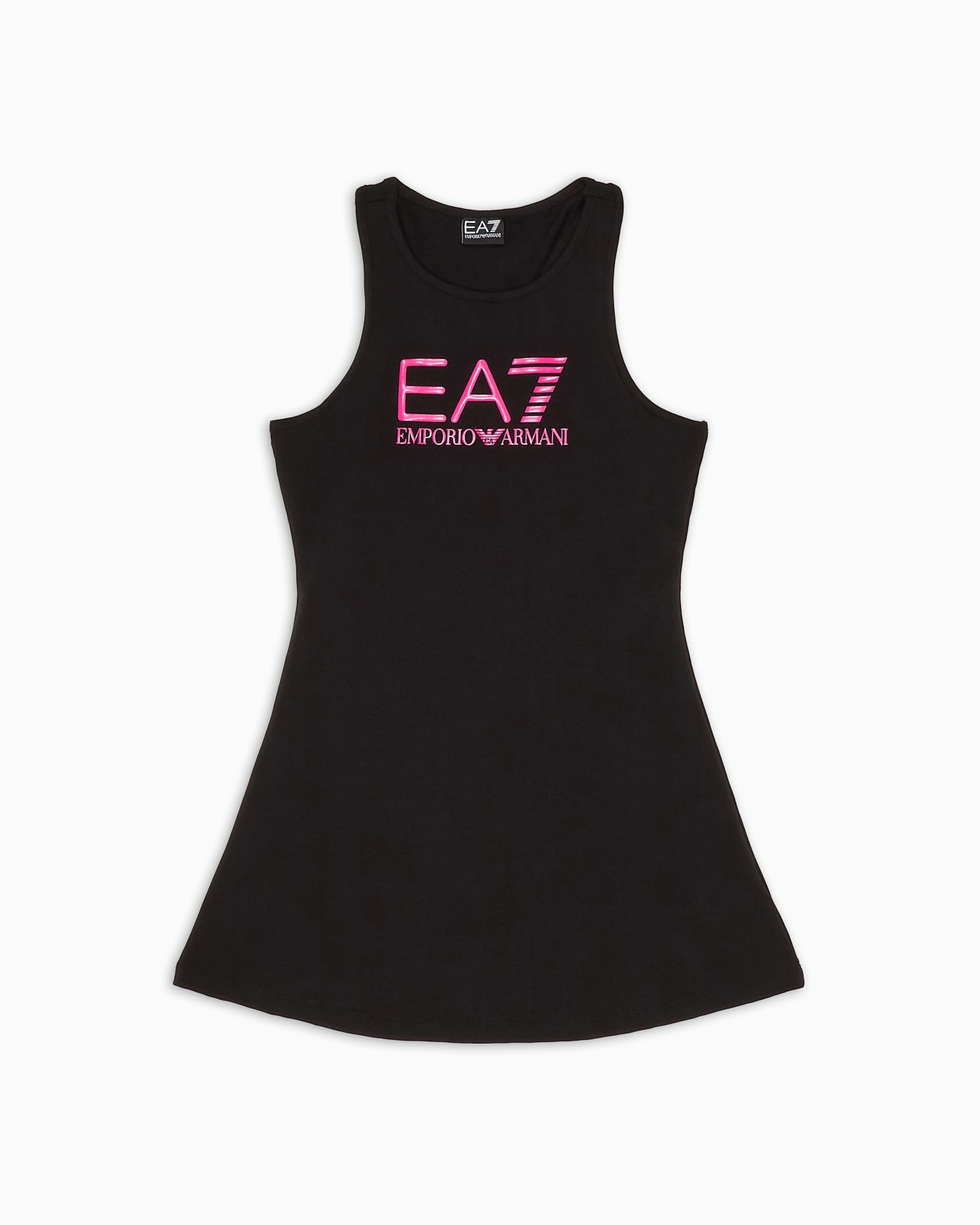Logo Series Girl Kleid aus Baumwollstretch Folie 0