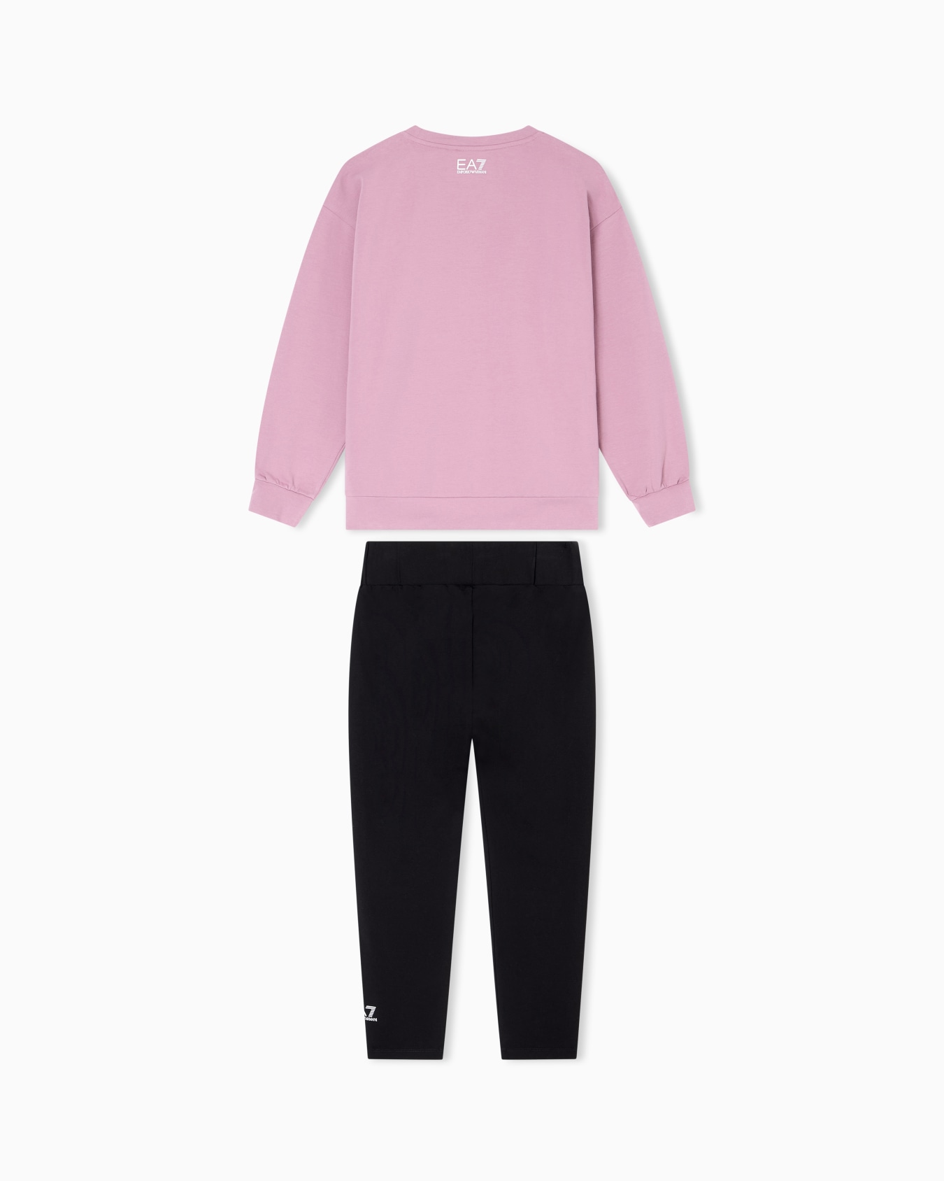 Logo Series Girl stretch-cotton sweatshirt and leggings set Slide 2