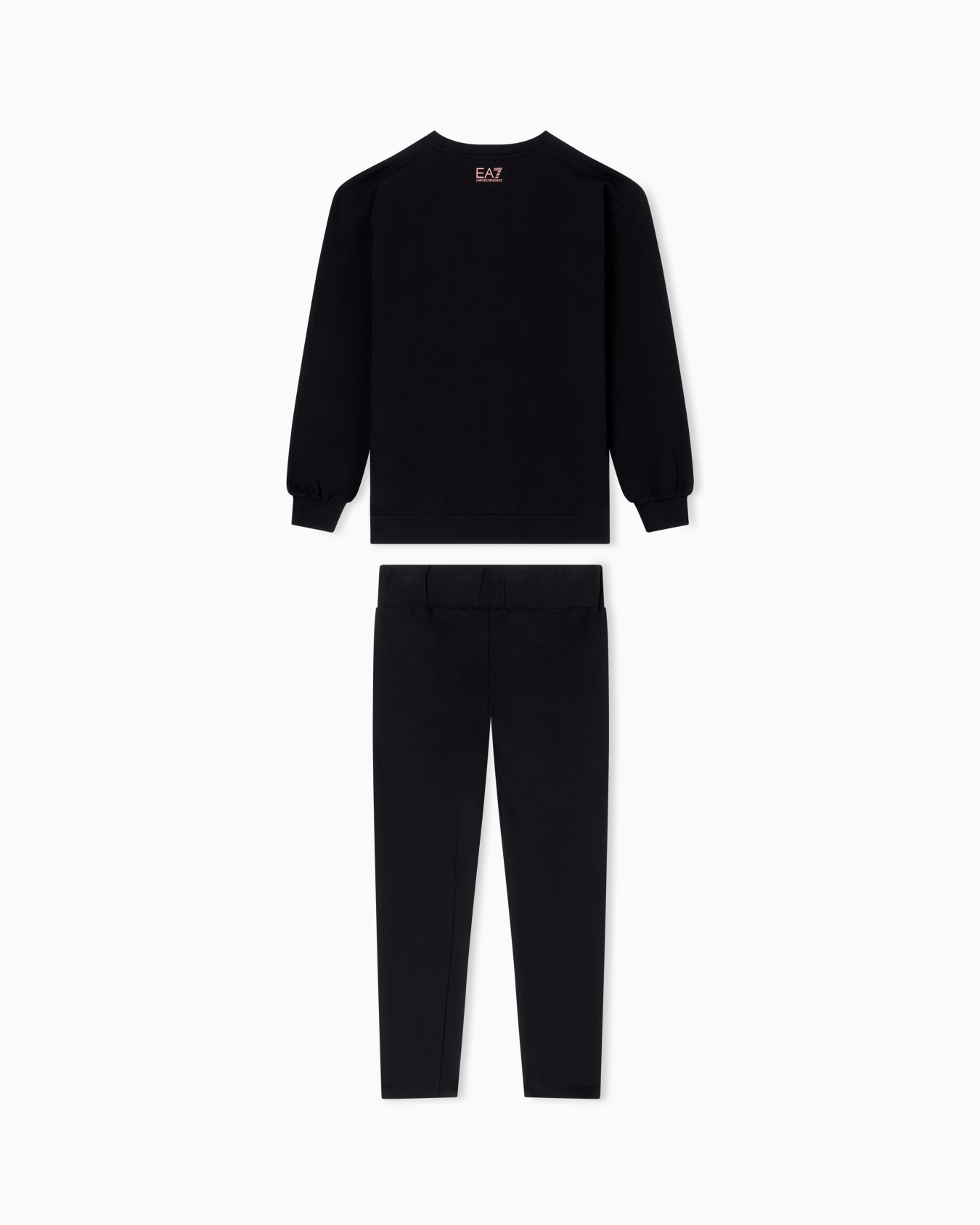 Logo Series Girl stretch-cotton sweatshirt and leggings set Slide 2