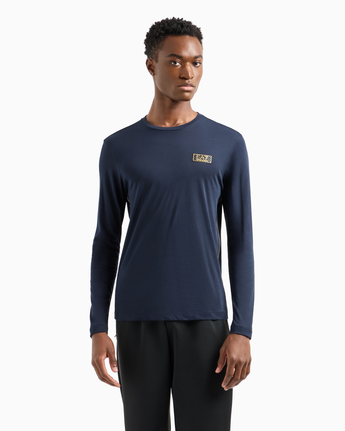 Gold Label long-sleeved jumper in Pima cotton Slide 1