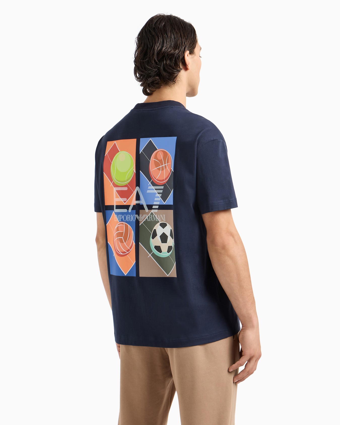 T-shirt ras-du-cou en coton Graphic Series Diapositive 2