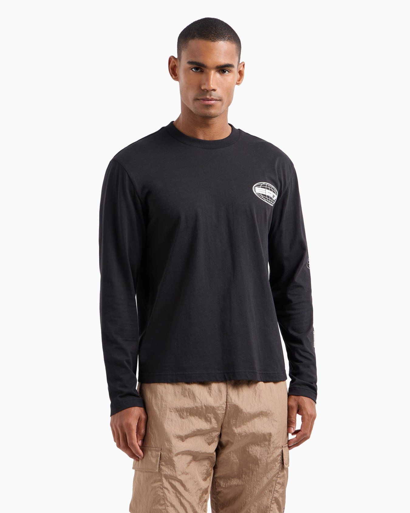 Graphic Series organic-cotton crew-neck sweatshirt Slide 1