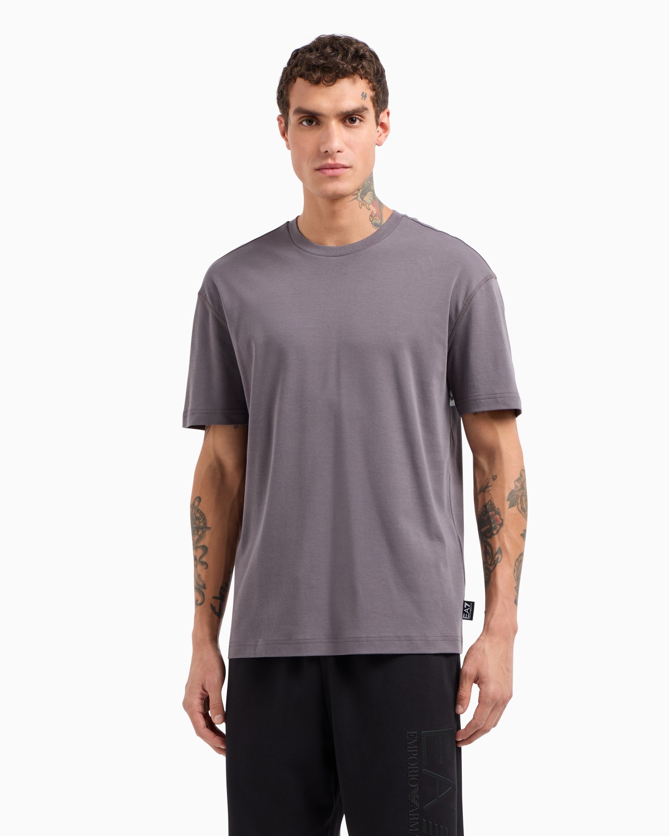 Graphic Series printed stretch-cotton crew-neck T-shirt Slide 1