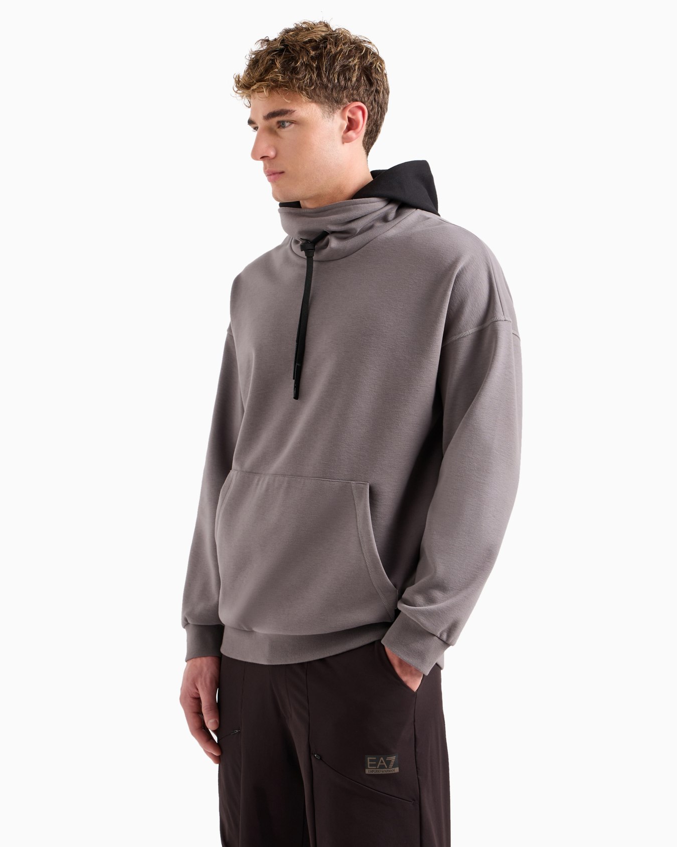 Graphic Series printed cotton-blend hooded sweatshirt Slide 1
