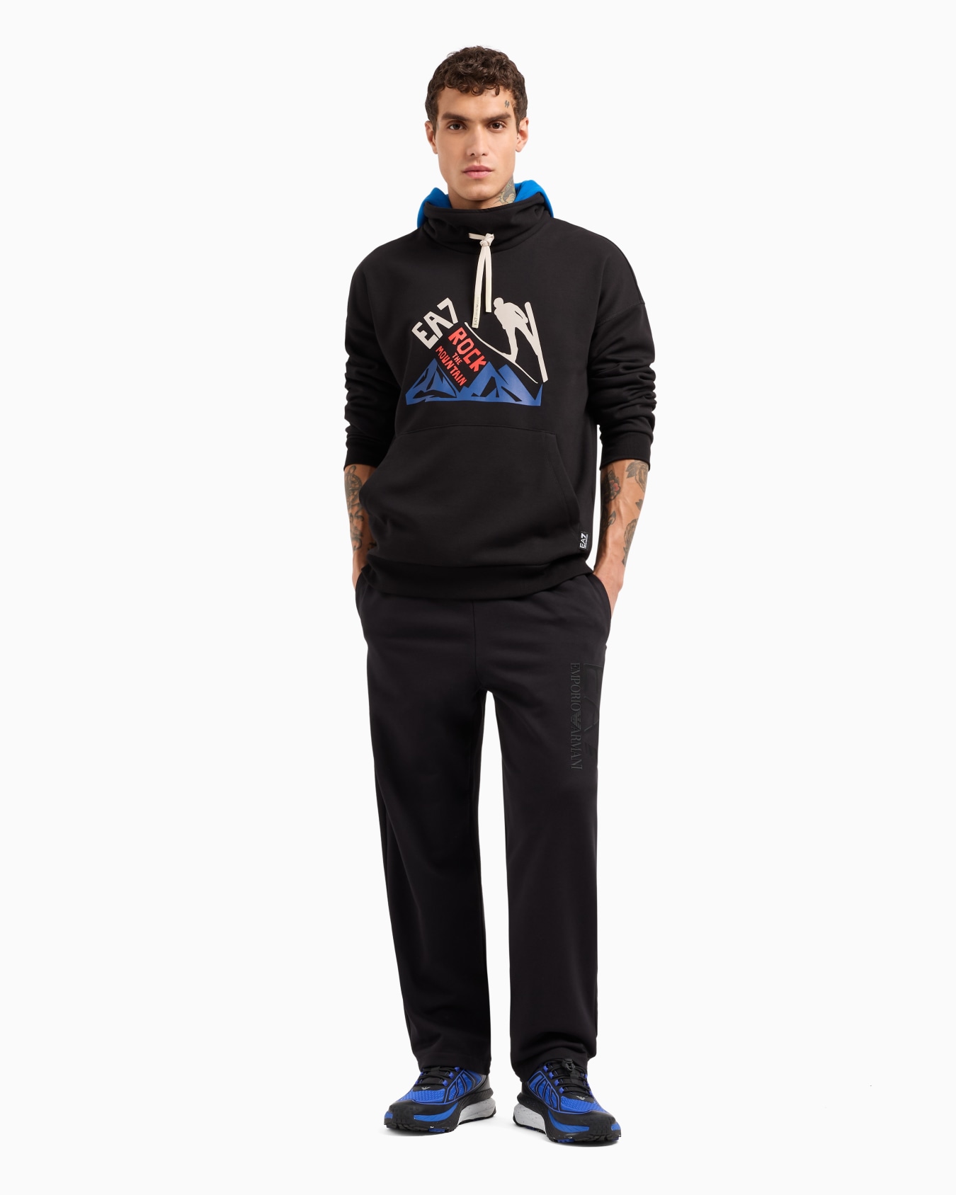 Graphic Series printed cotton-blend hooded sweatshirt Slide 3