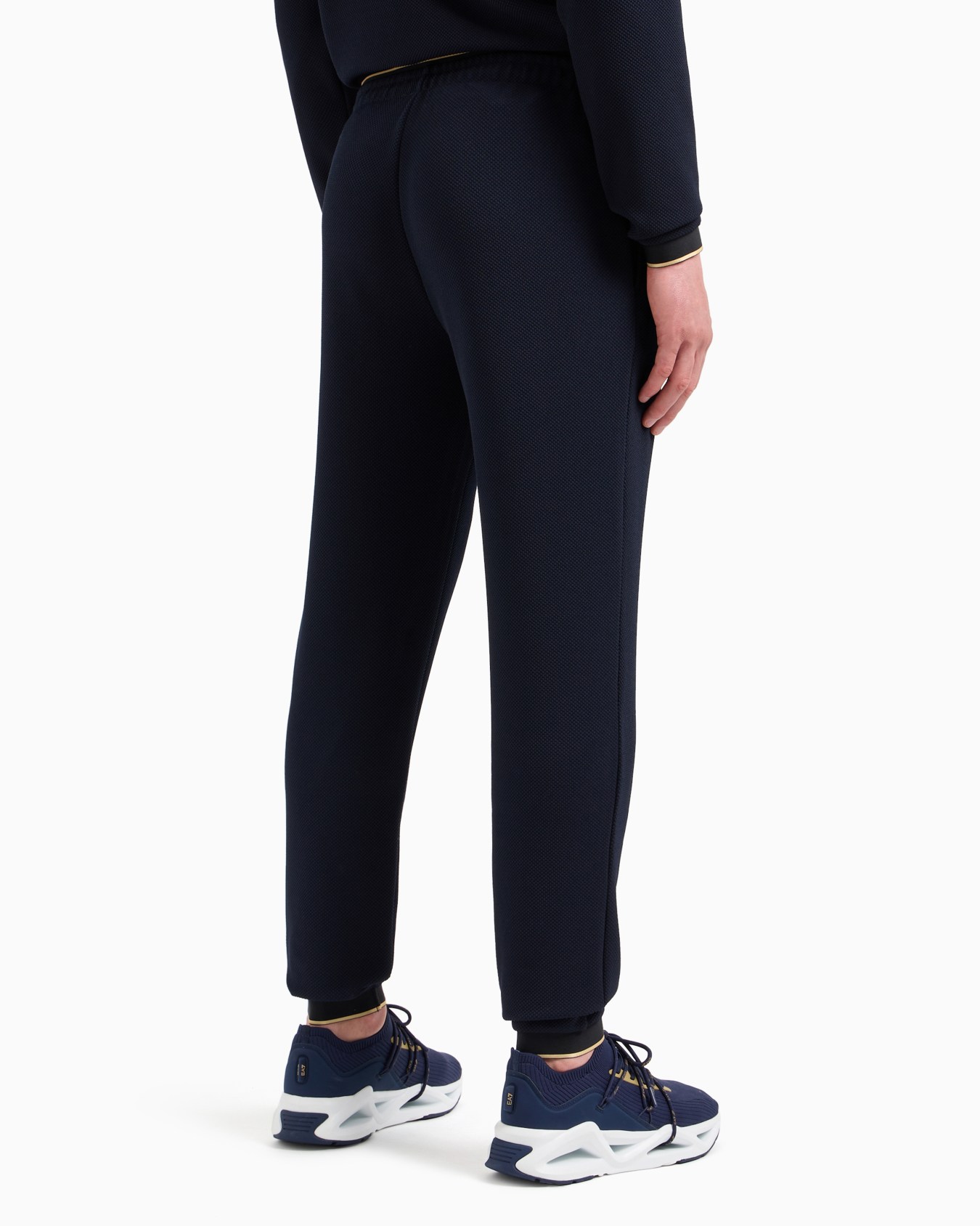 Gold Label stretch technical-piqué joggers Slide 2
