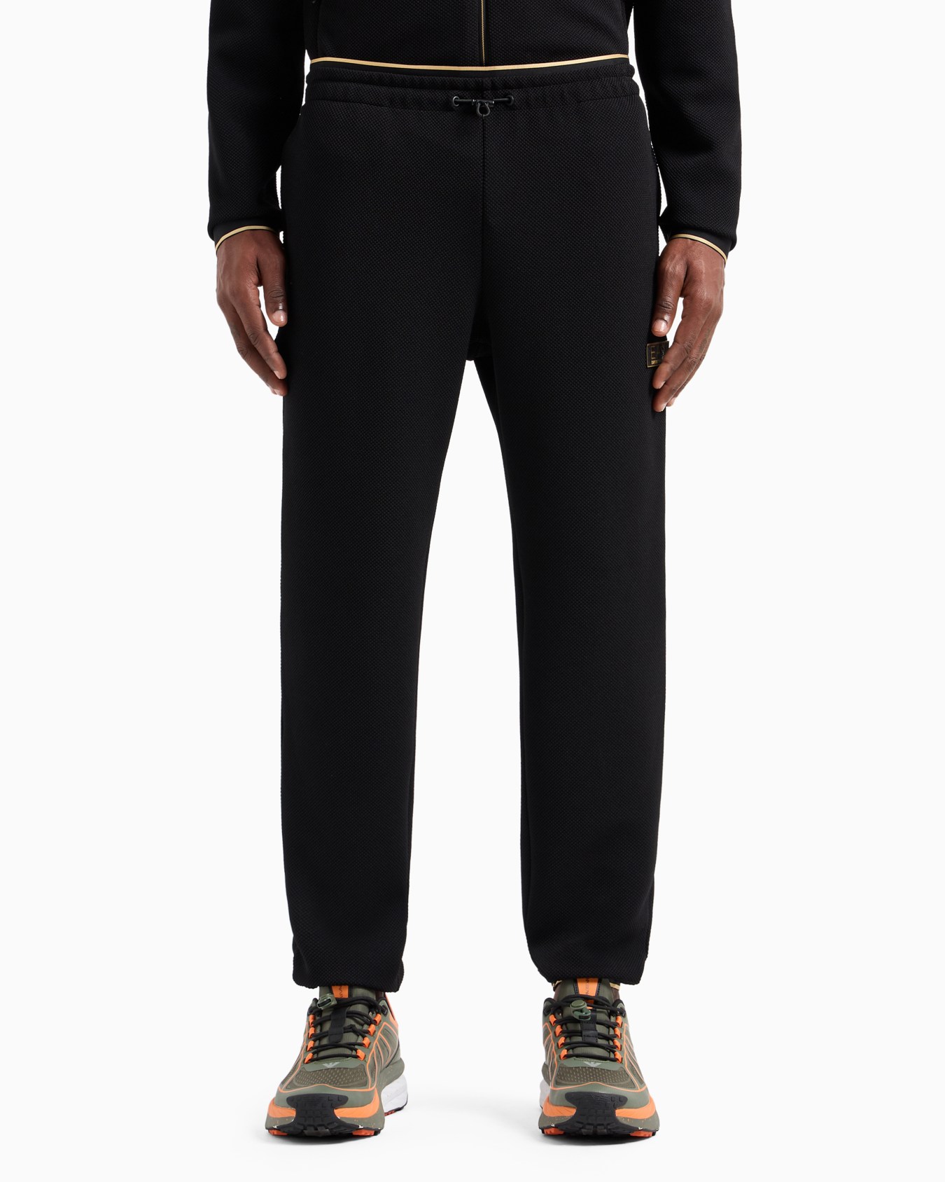 Gold Label stretch technical-piqué joggers Slide 1