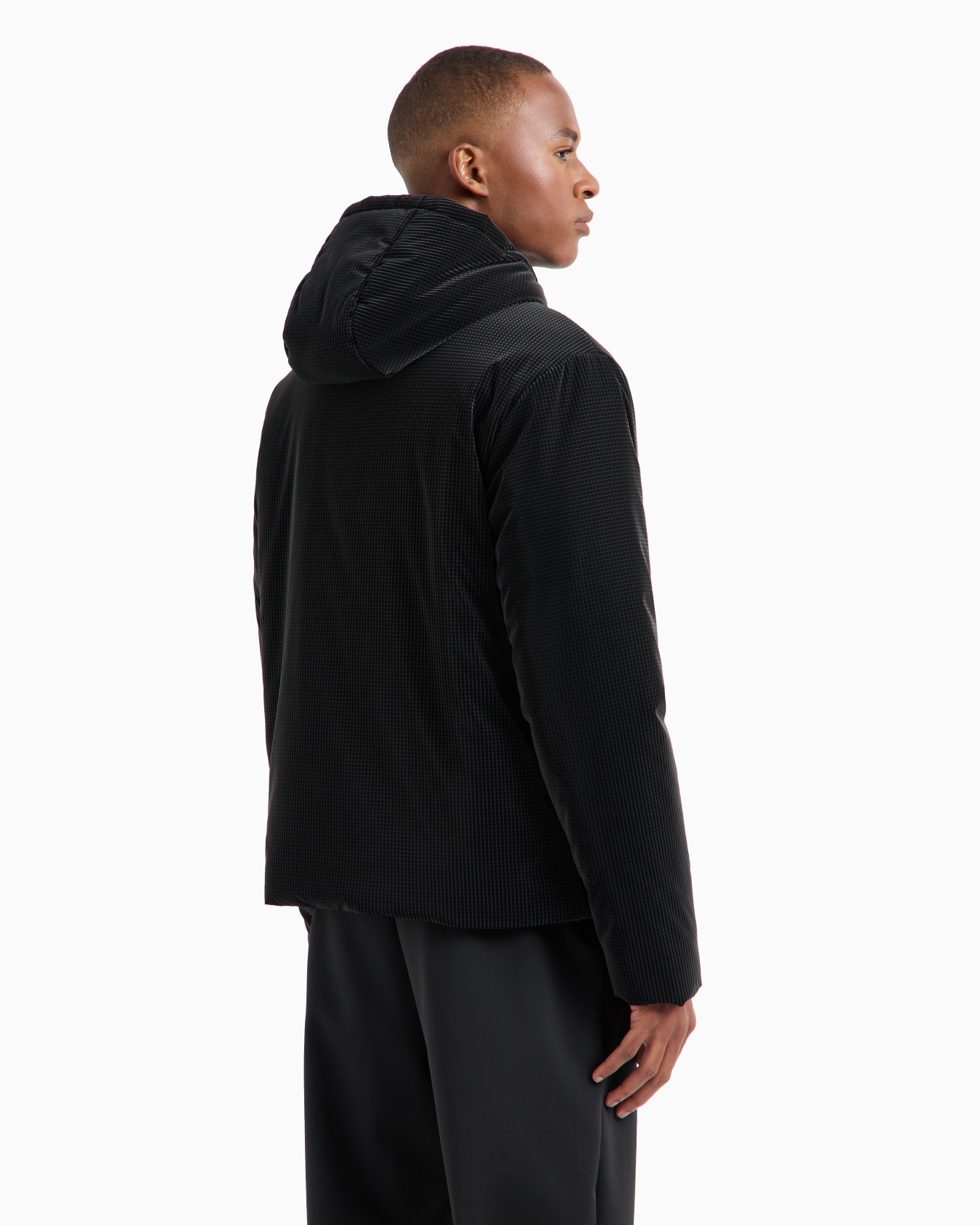 Gold Label hooded jacket in technical fabric Slide 3