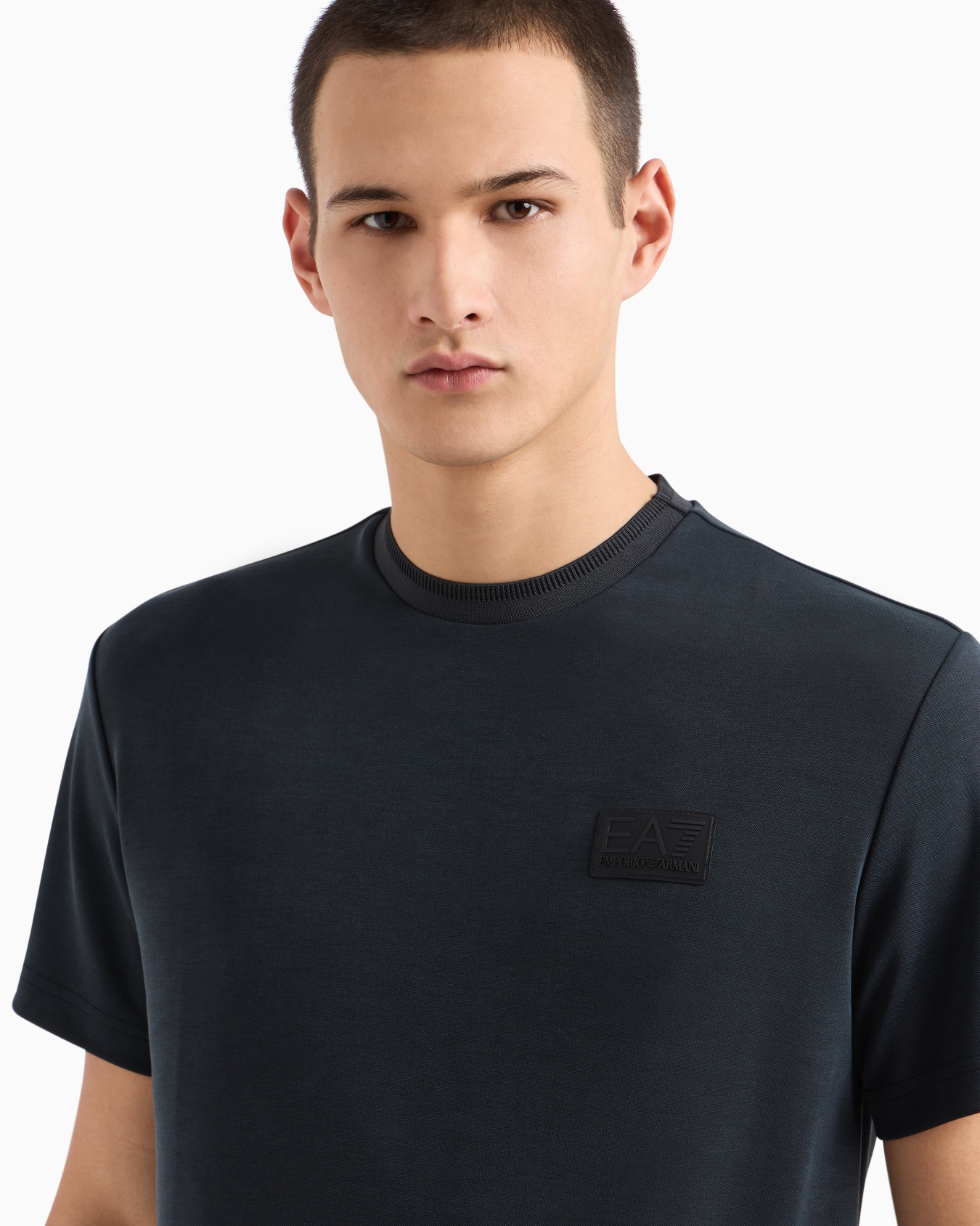 Lux Identity modal-blend piqué T-shirt Slide 4