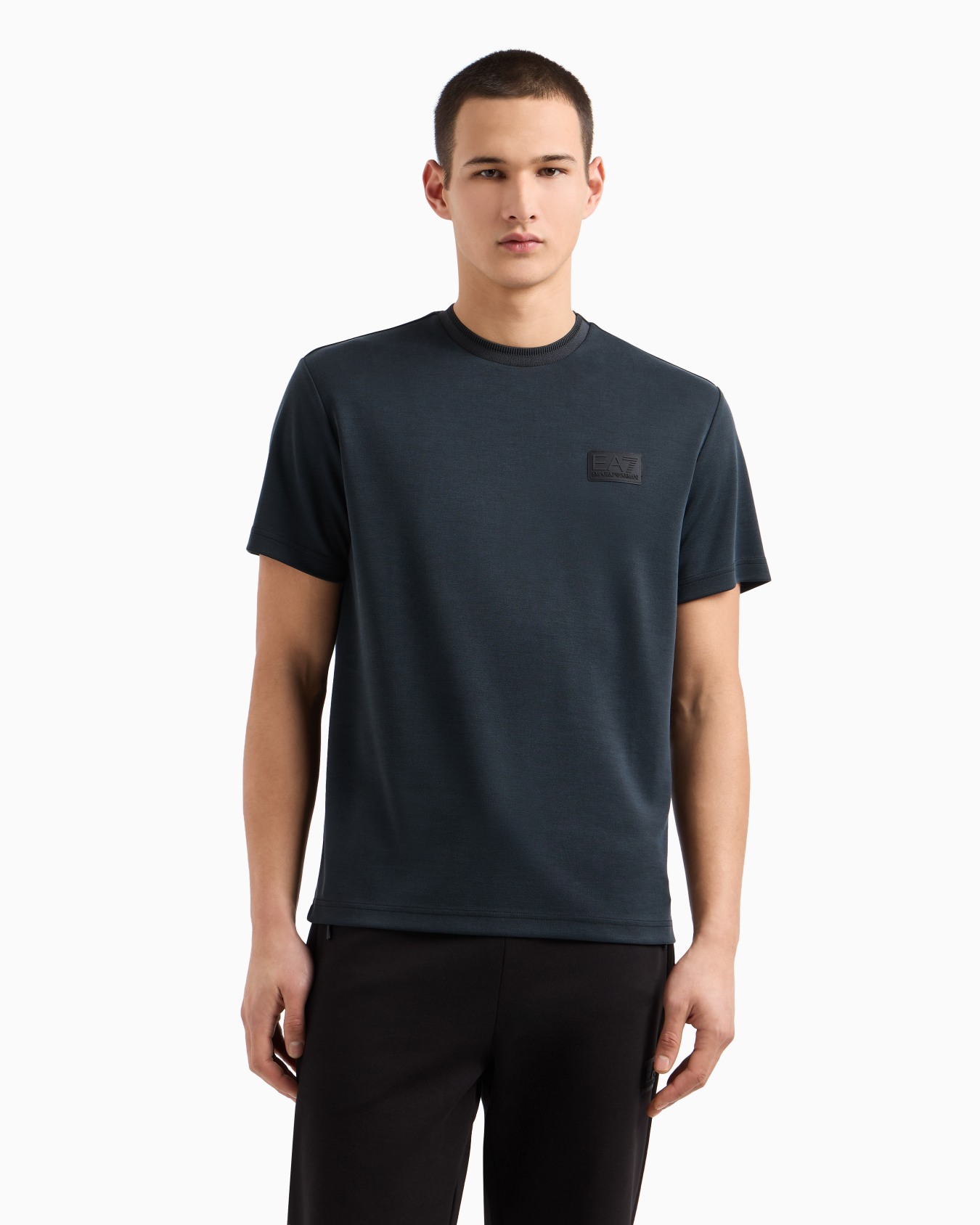 Lux Identity modal-blend piqué T-shirt Slide 3