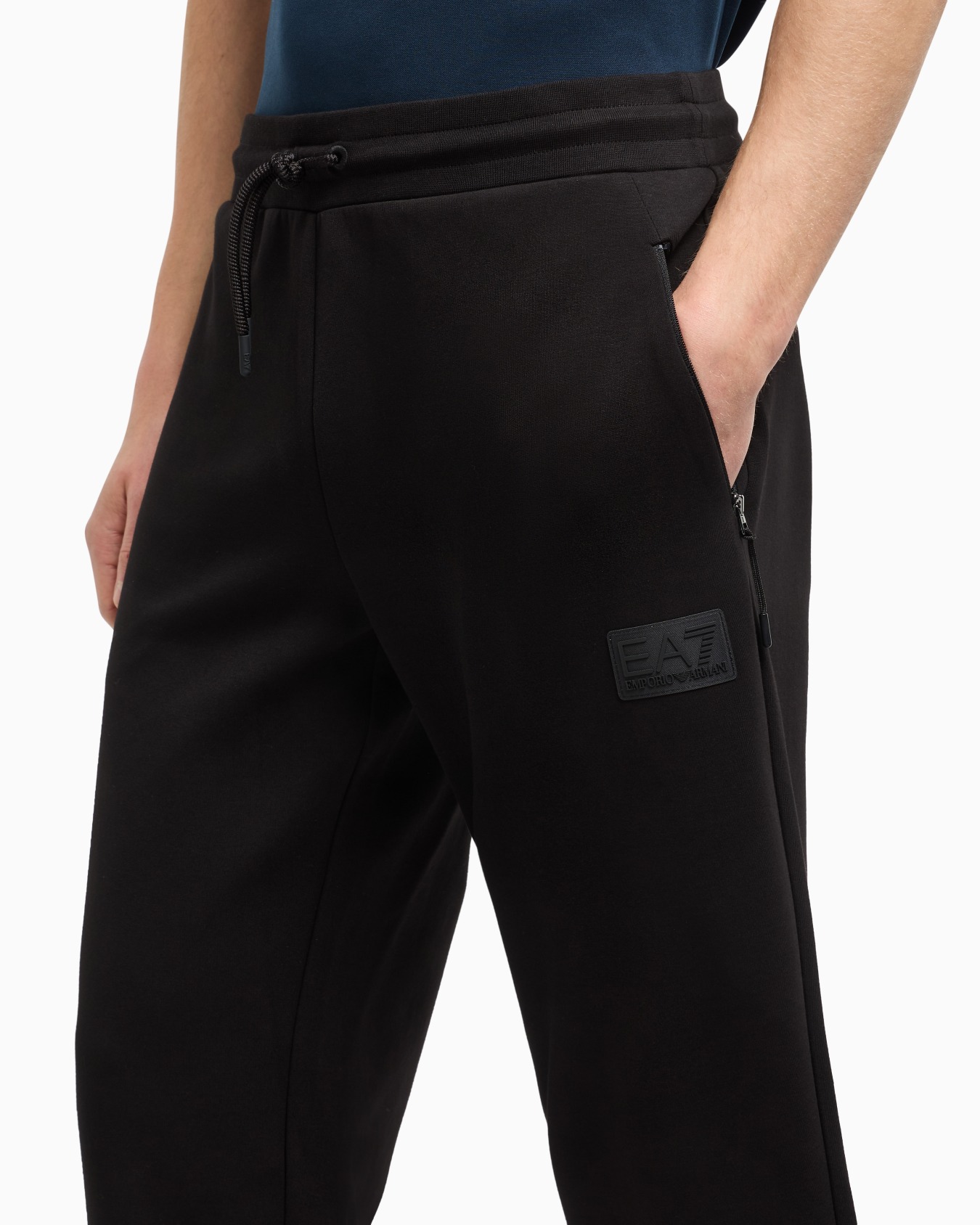 Lux Identity cotton-blend interlock trousers Slide 5