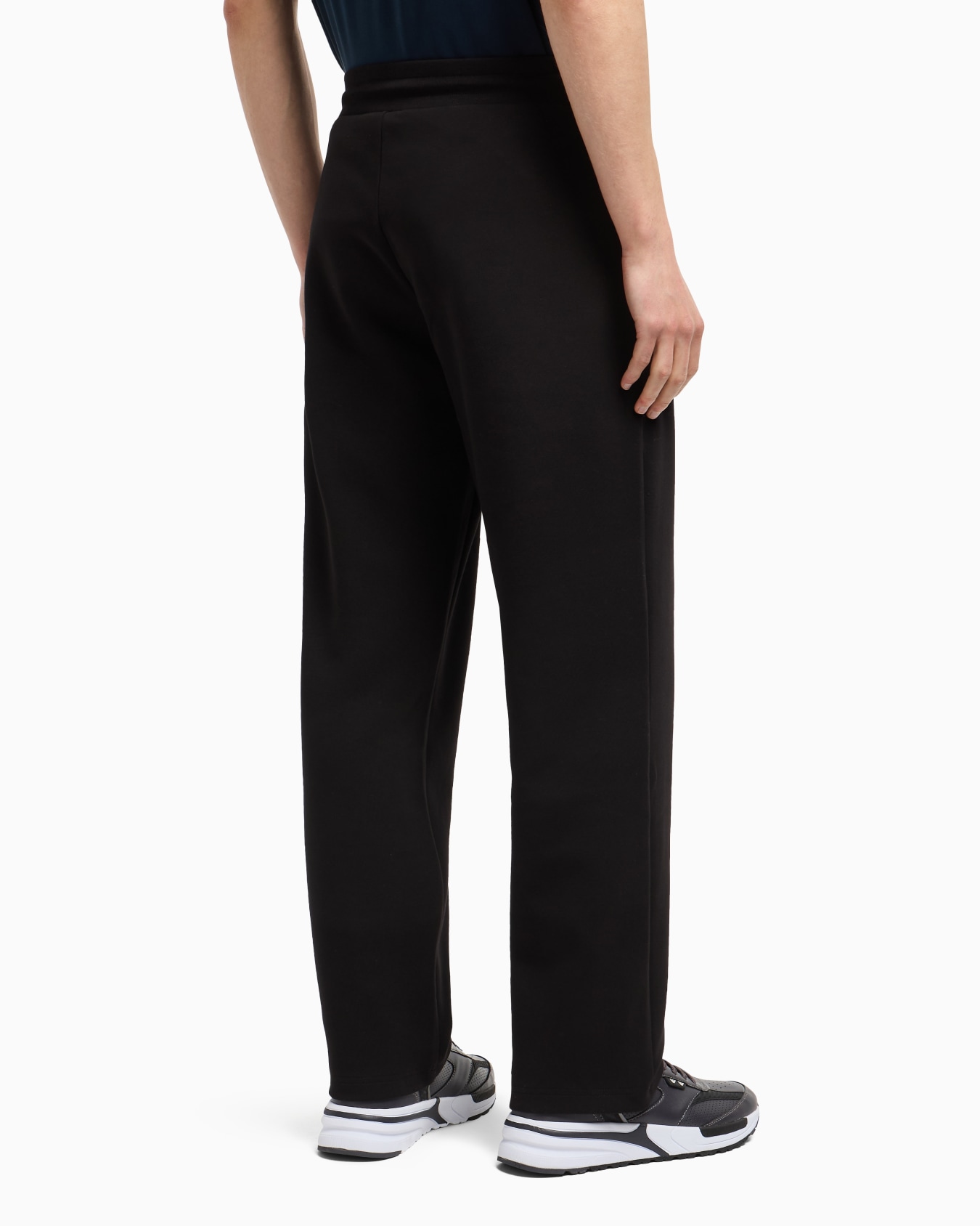 Lux Identity cotton-blend interlock trousers Slide 3