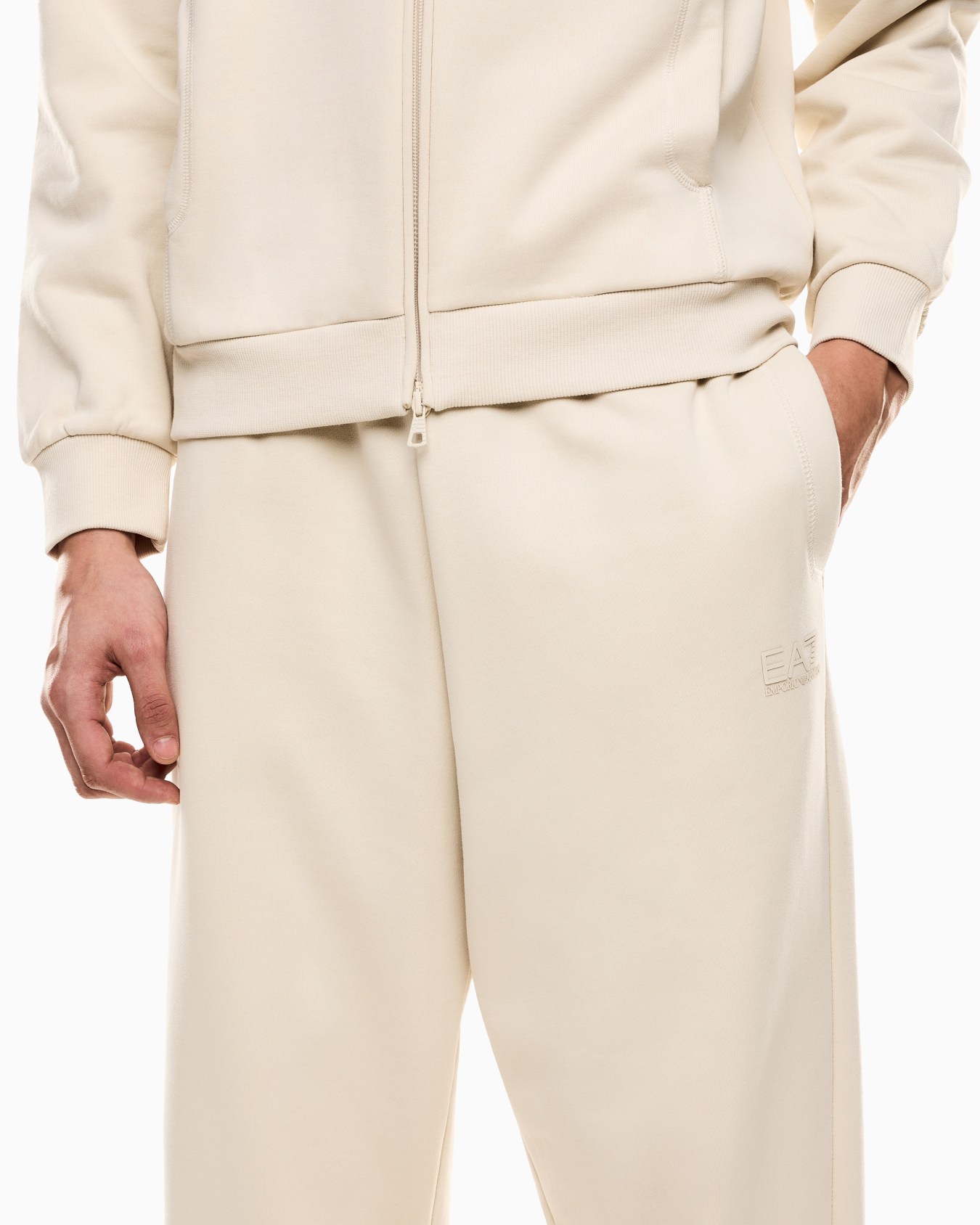 Visibility cotton-blend jersey-fleece tracksuit Slide 4