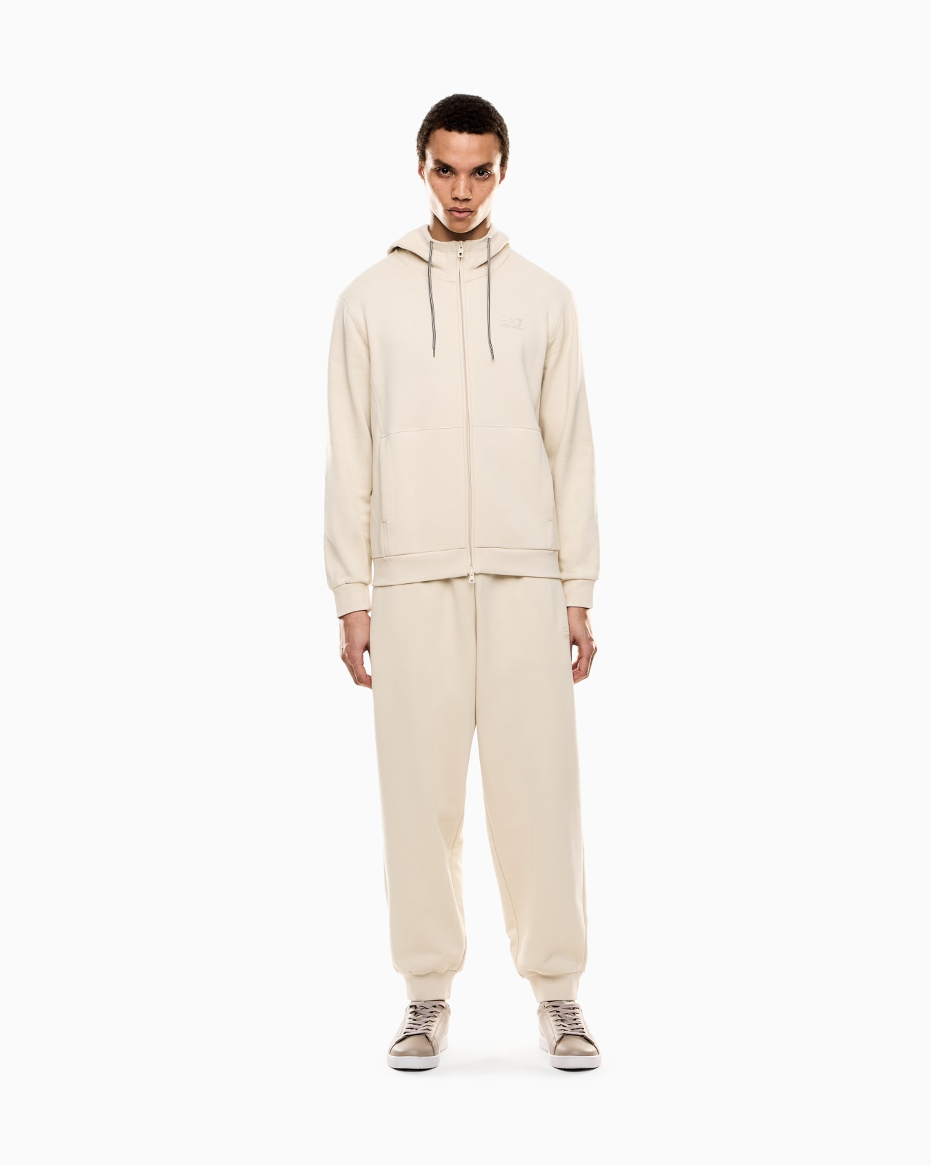 Visibility cotton-blend jersey-fleece tracksuit Slide 1