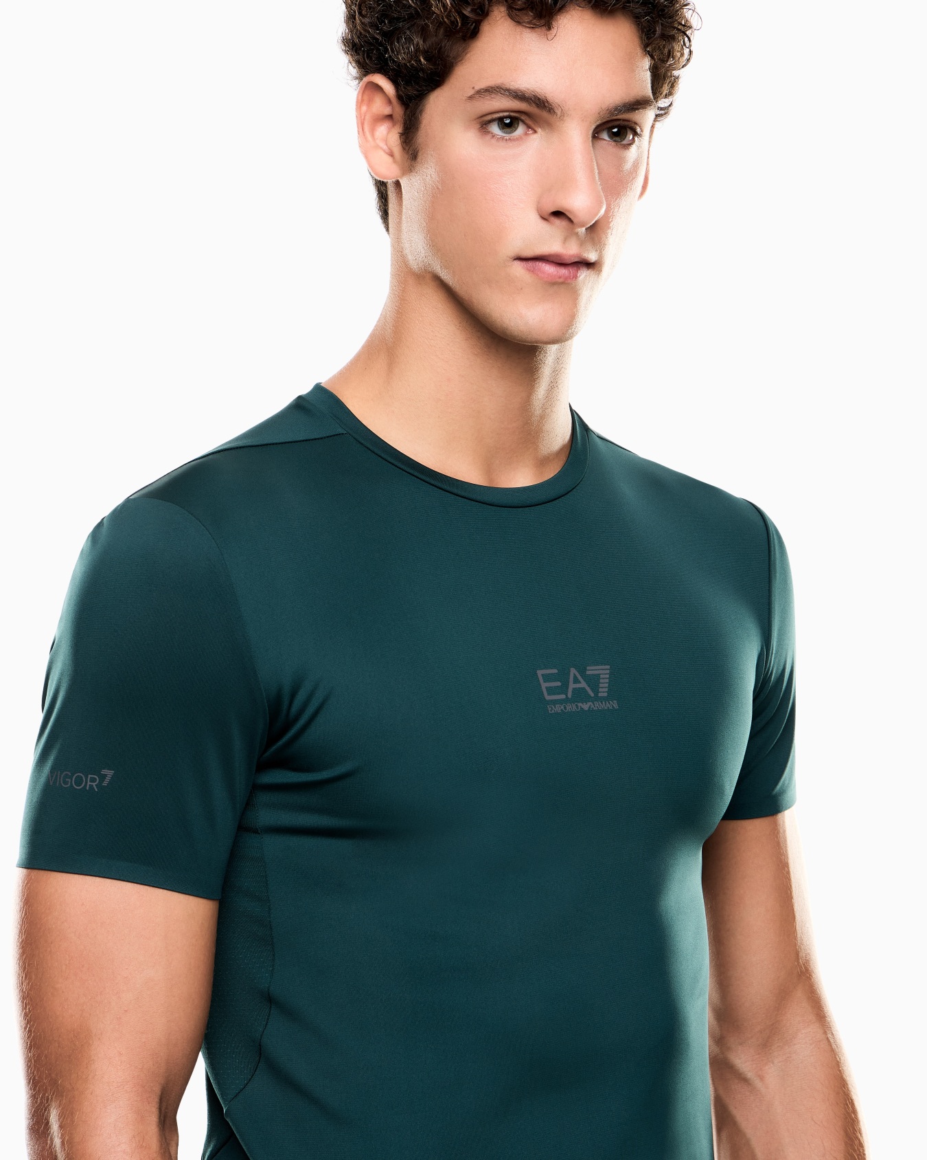 T-shirt ras-du-cou Dynamic Athlete en tissu technique VIGOR7  Diapositive 4