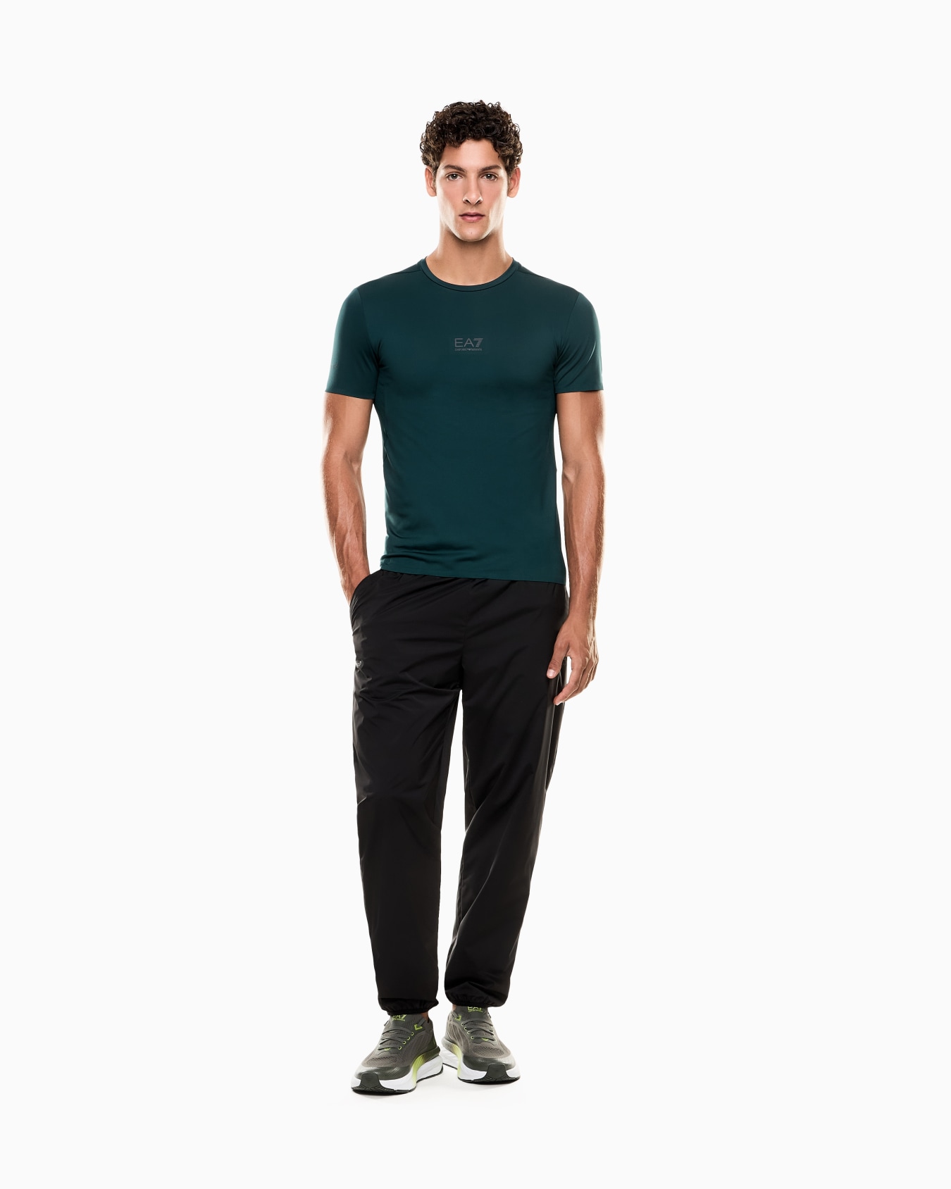 T-shirt ras-du-cou Dynamic Athlete en tissu technique VIGOR7  Diapositive 1