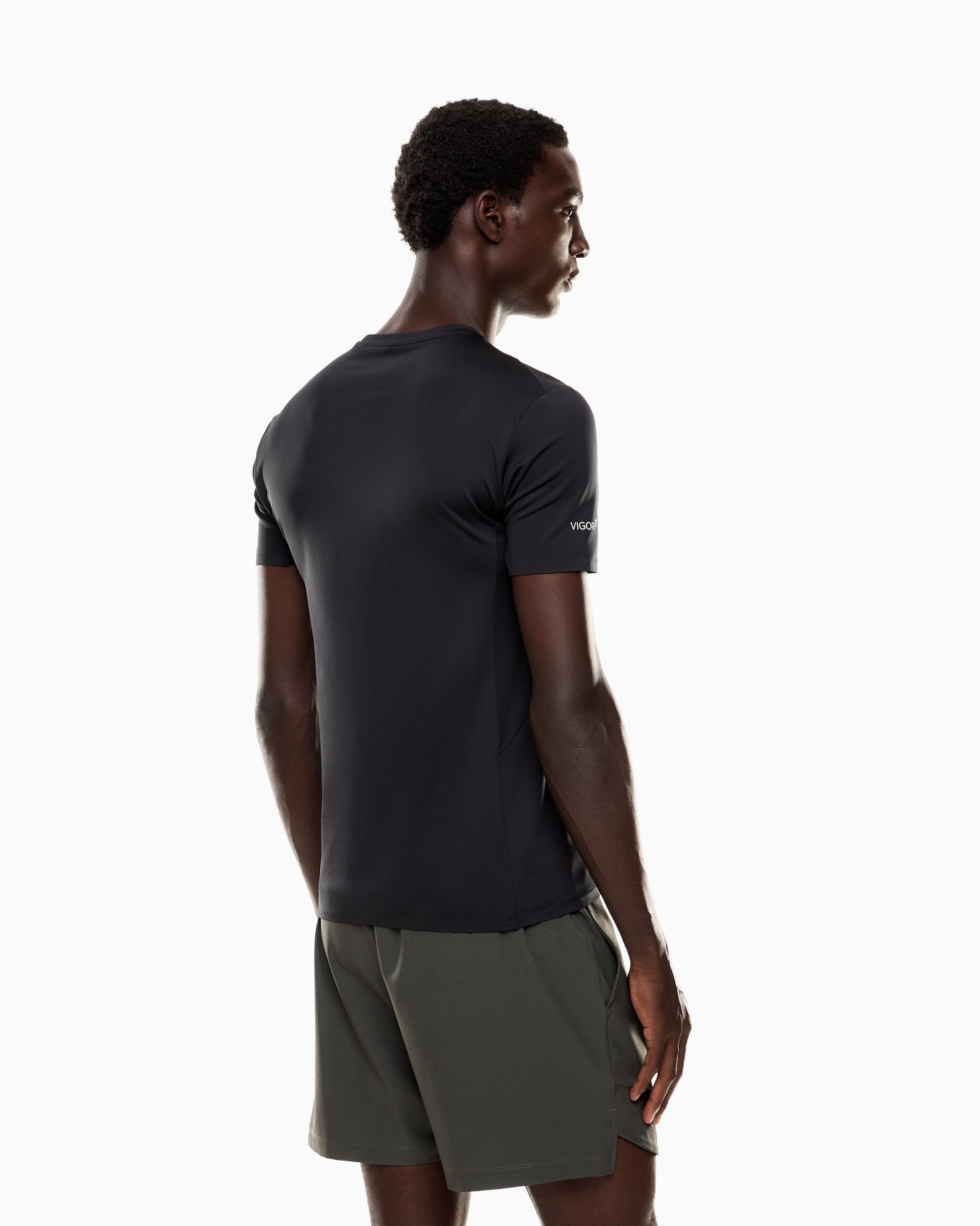 T-shirt ras-du-cou Dynamic Athlete en tissu technique VIGOR7  Diapositive 2