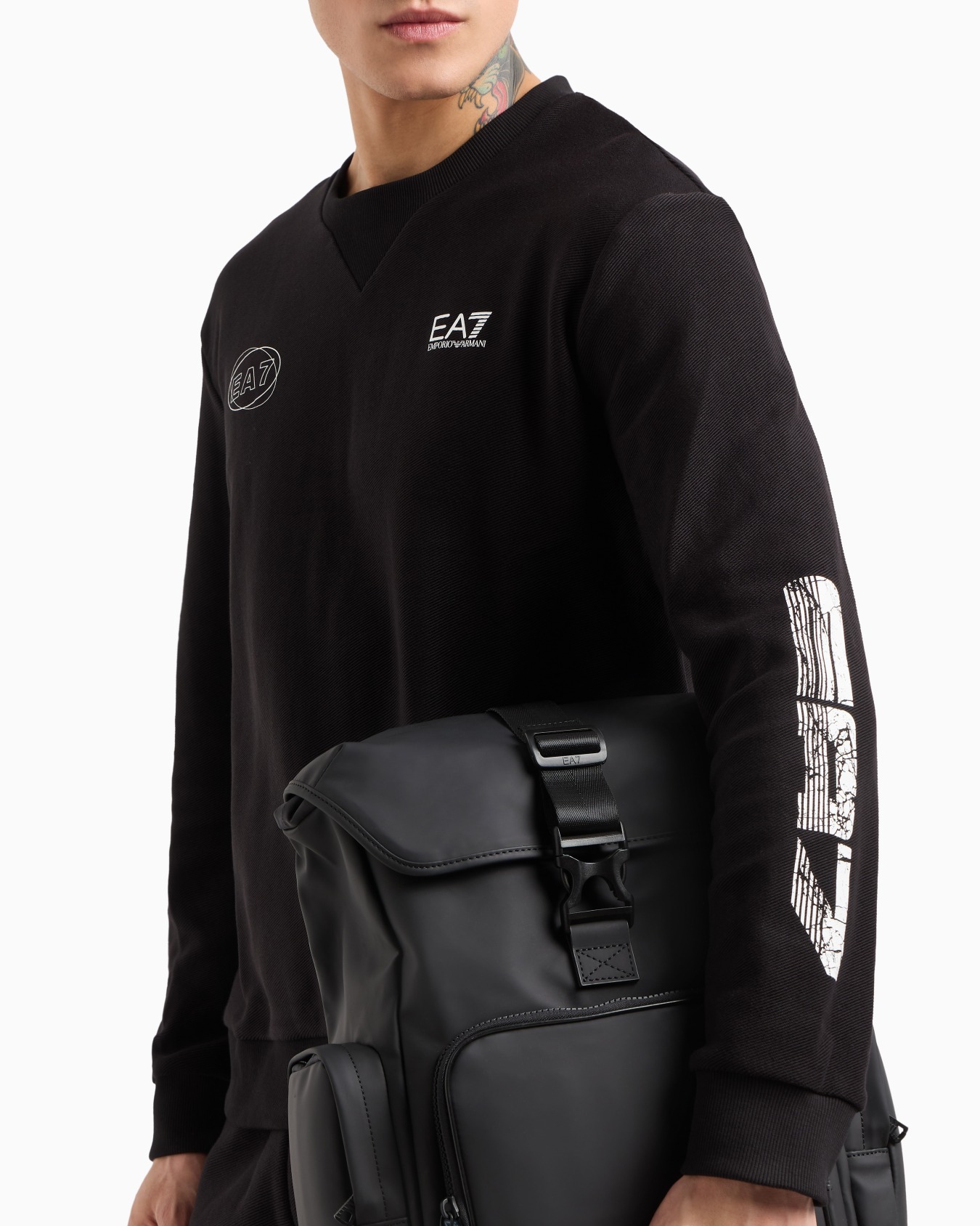 Graphic Series cotton crew-neck sweatshirt Slide 4