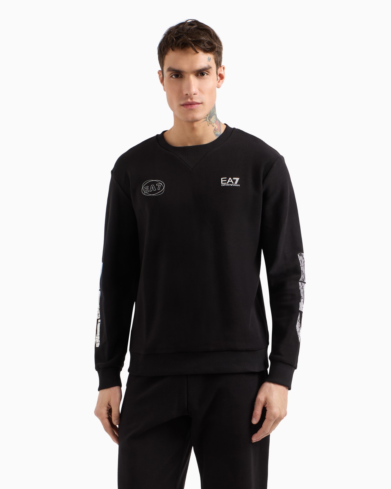 Graphic Series cotton crew-neck sweatshirt Slide 3