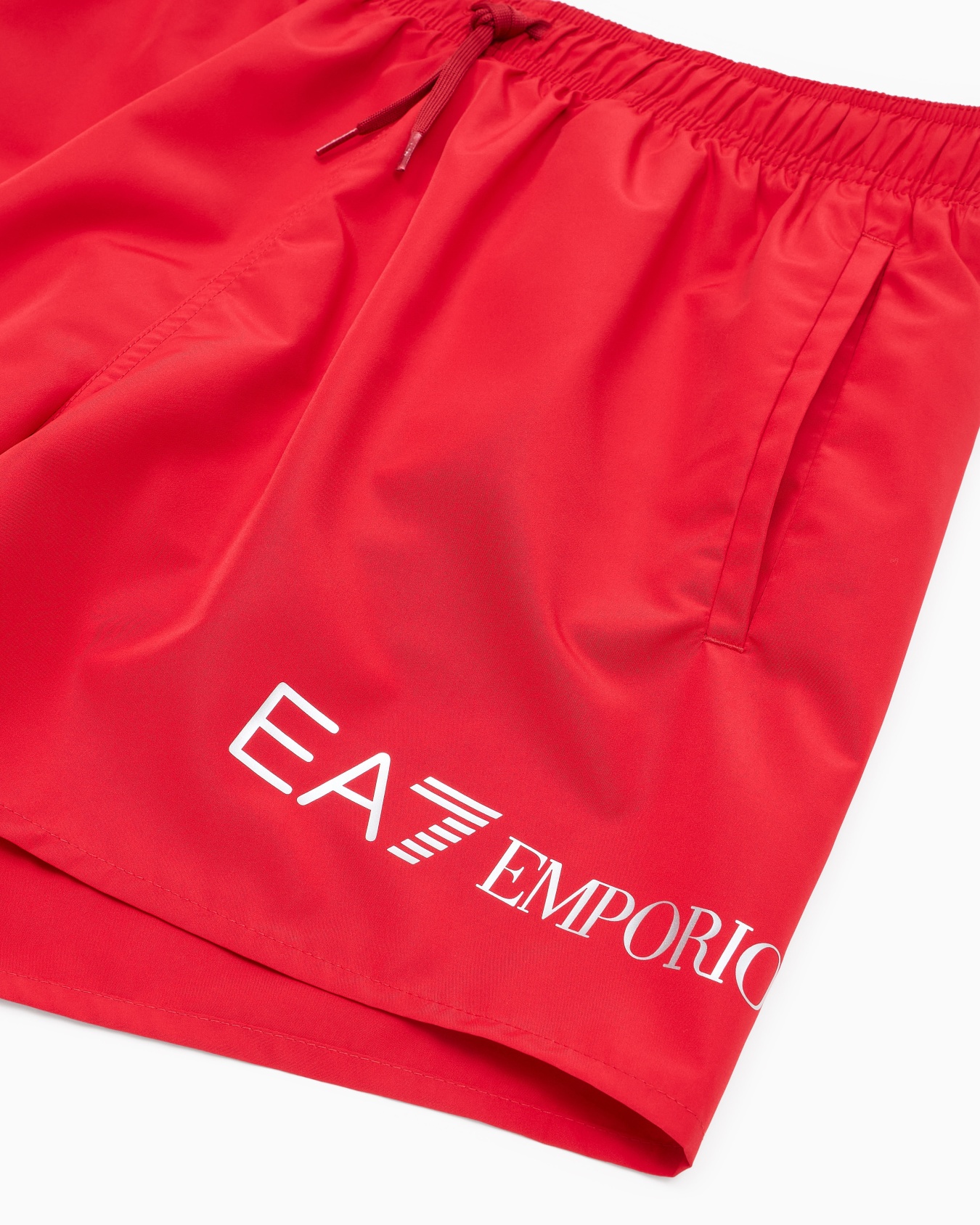 Swim trunks with logo Slide 1