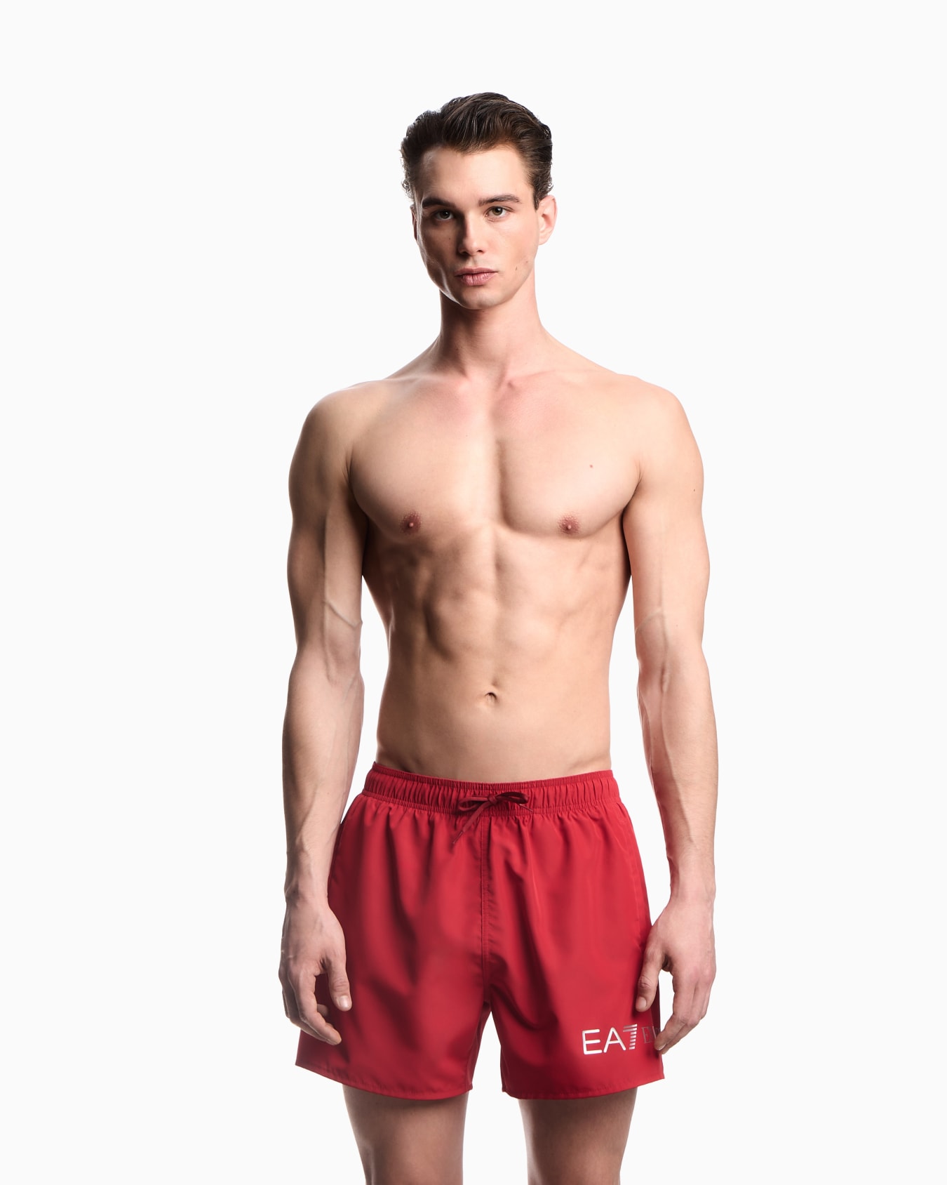 Swim trunks with logo Slide 3