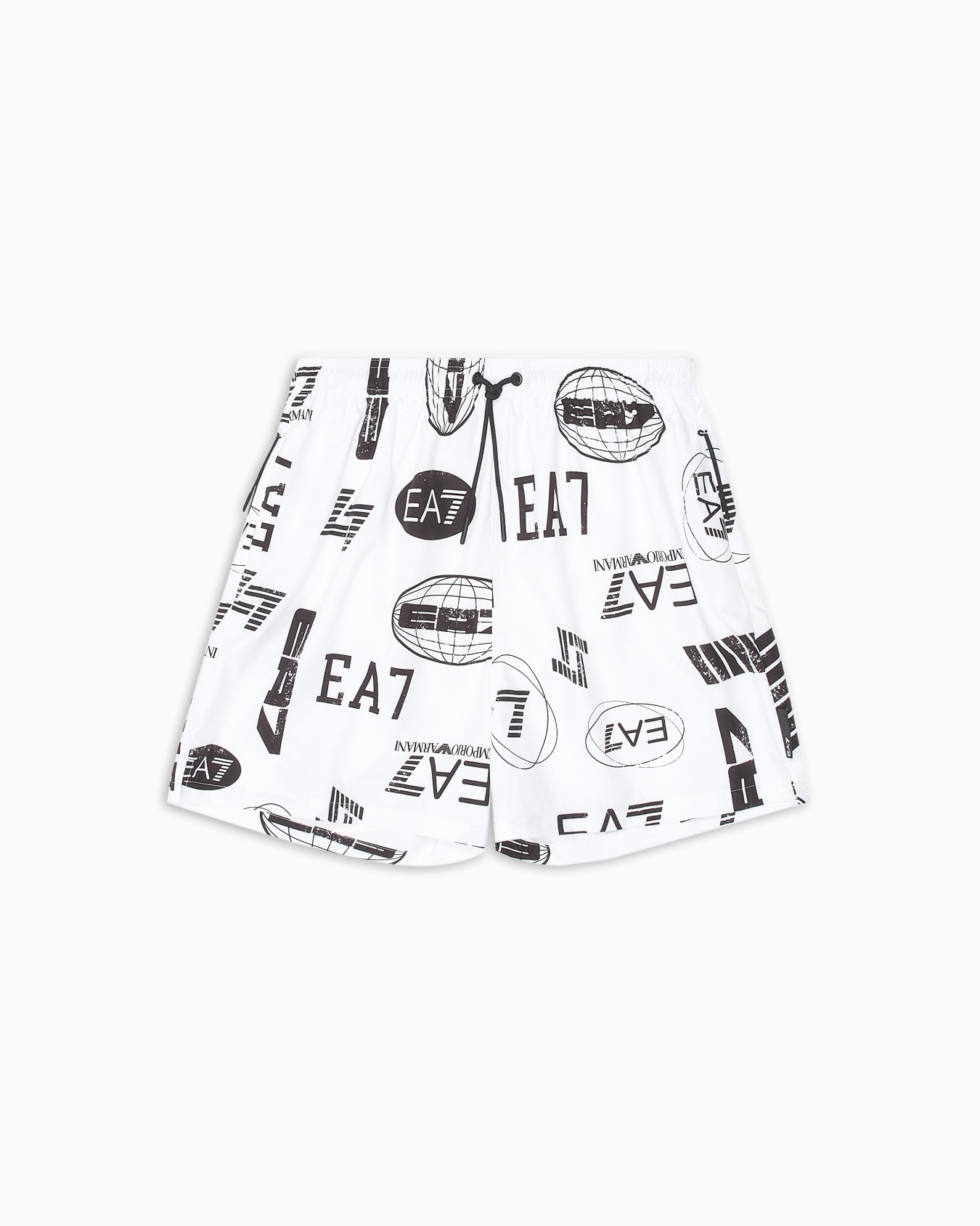 Logo Series swim trunks with all-over logo print Slide 0