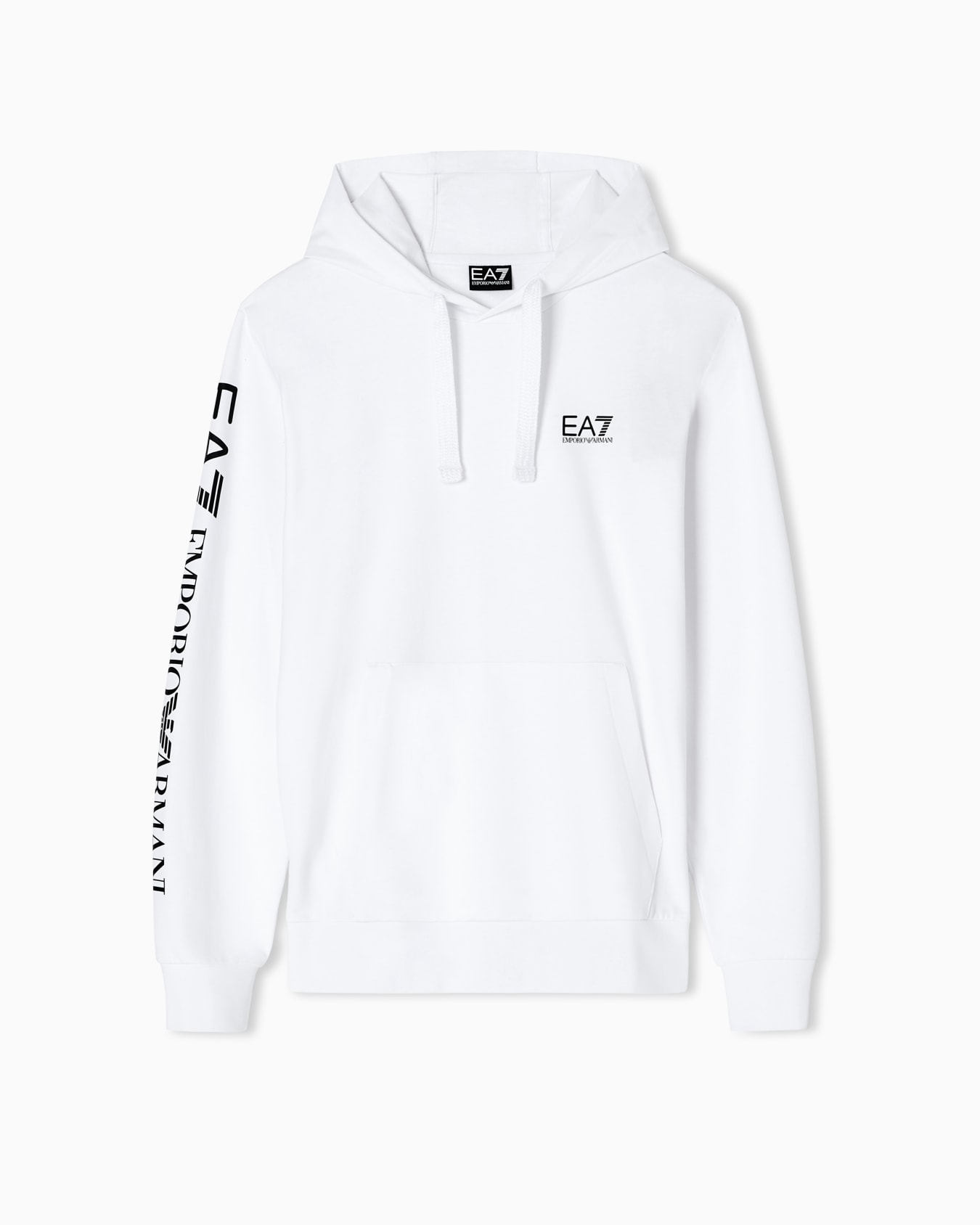 Sudadera con capucha y cremallera de algodón Logo Series Diapositiva 0