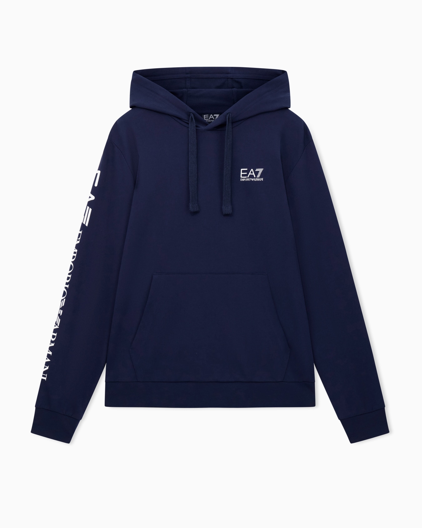 Felpa con cappuccio e zip Logo Series in cotone Slide 0