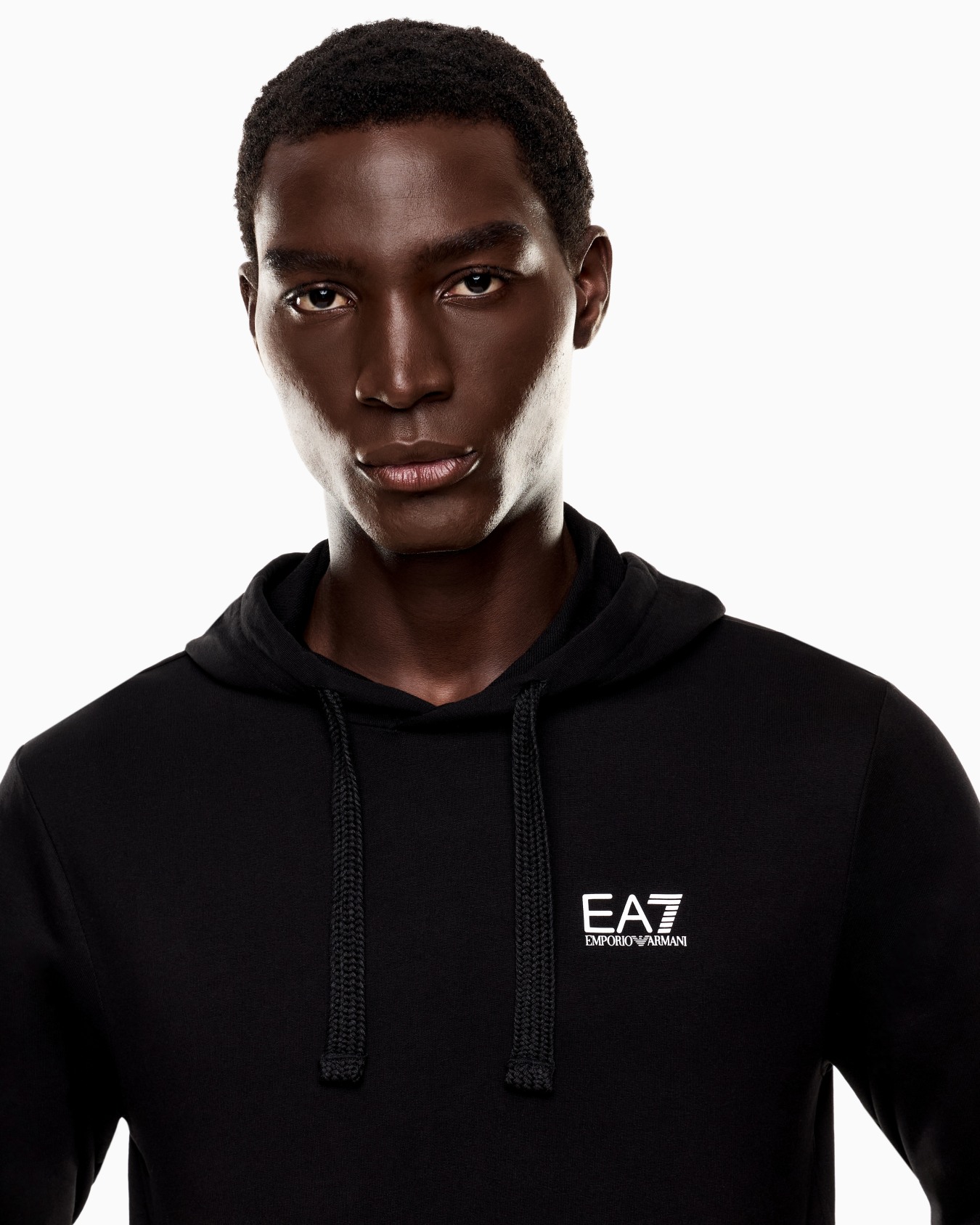 Felpa con cappuccio e zip Logo Series in cotone Slide 4
