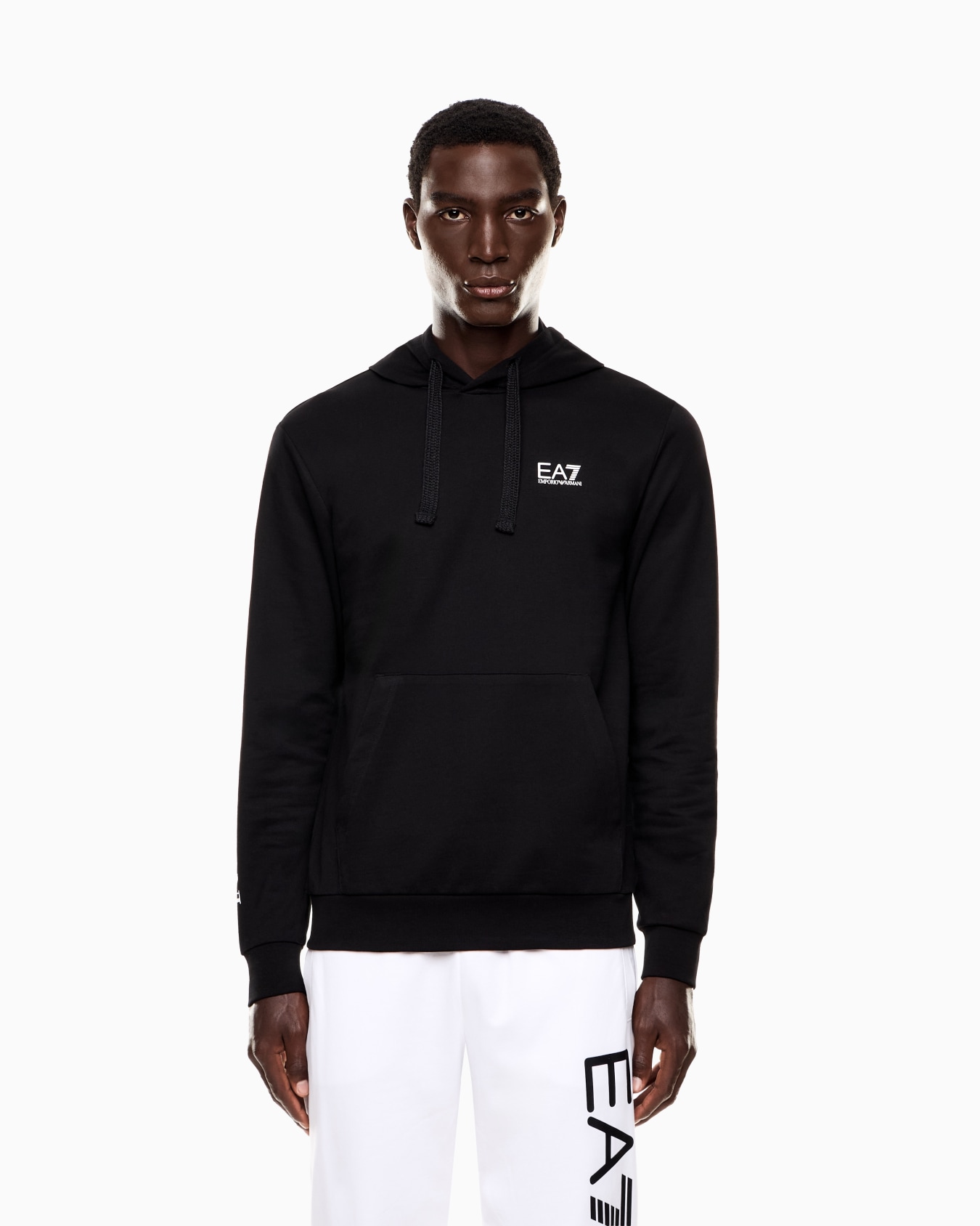 Felpa con cappuccio e zip Logo Series in cotone Slide 3