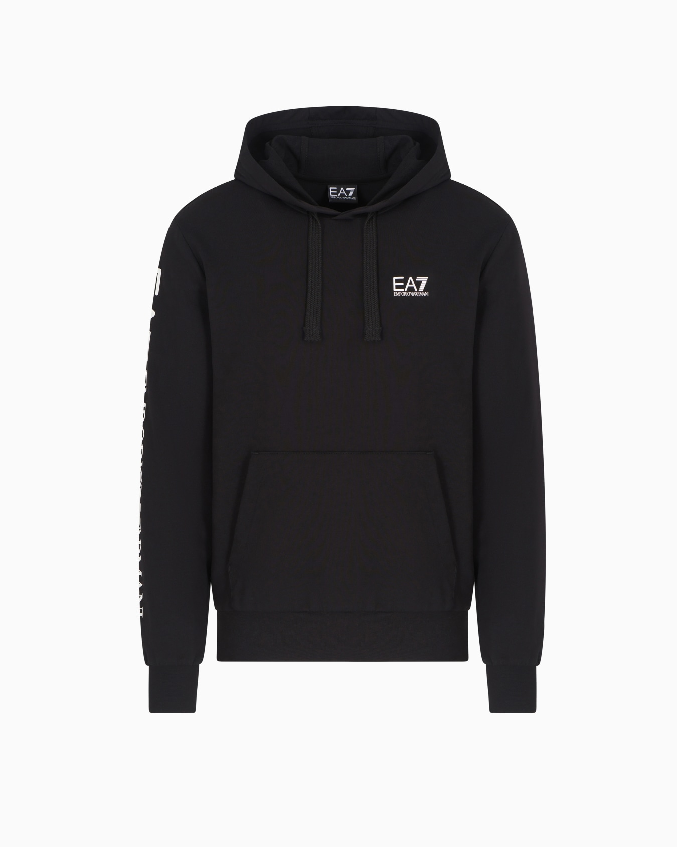 Sweat-shirt à capuche zippé en coton Logo Series Diapositive 0