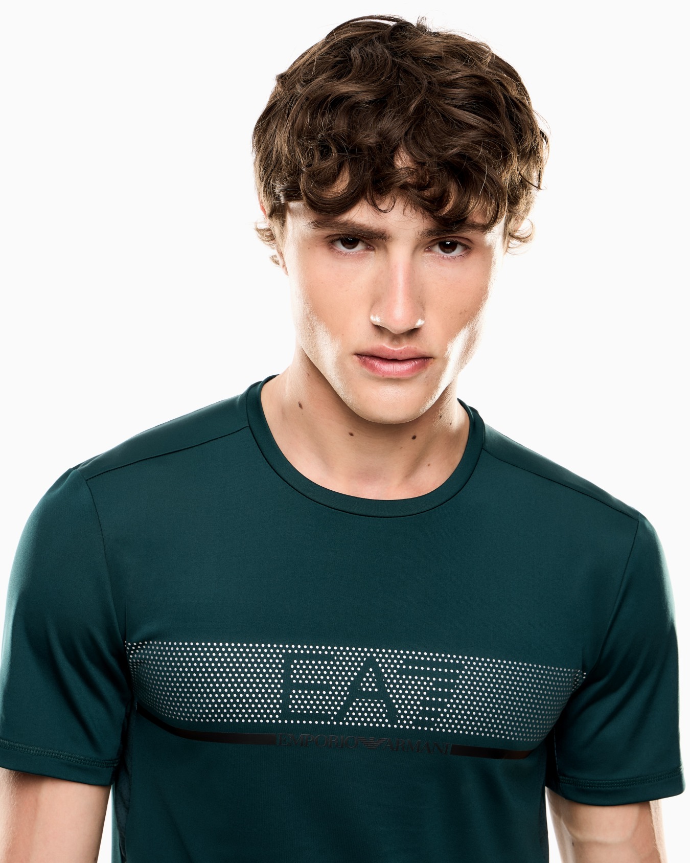 Camiseta de cuello redondo Dynamic Athlete de tejido técnico VIGOR7 Diapositiva 4