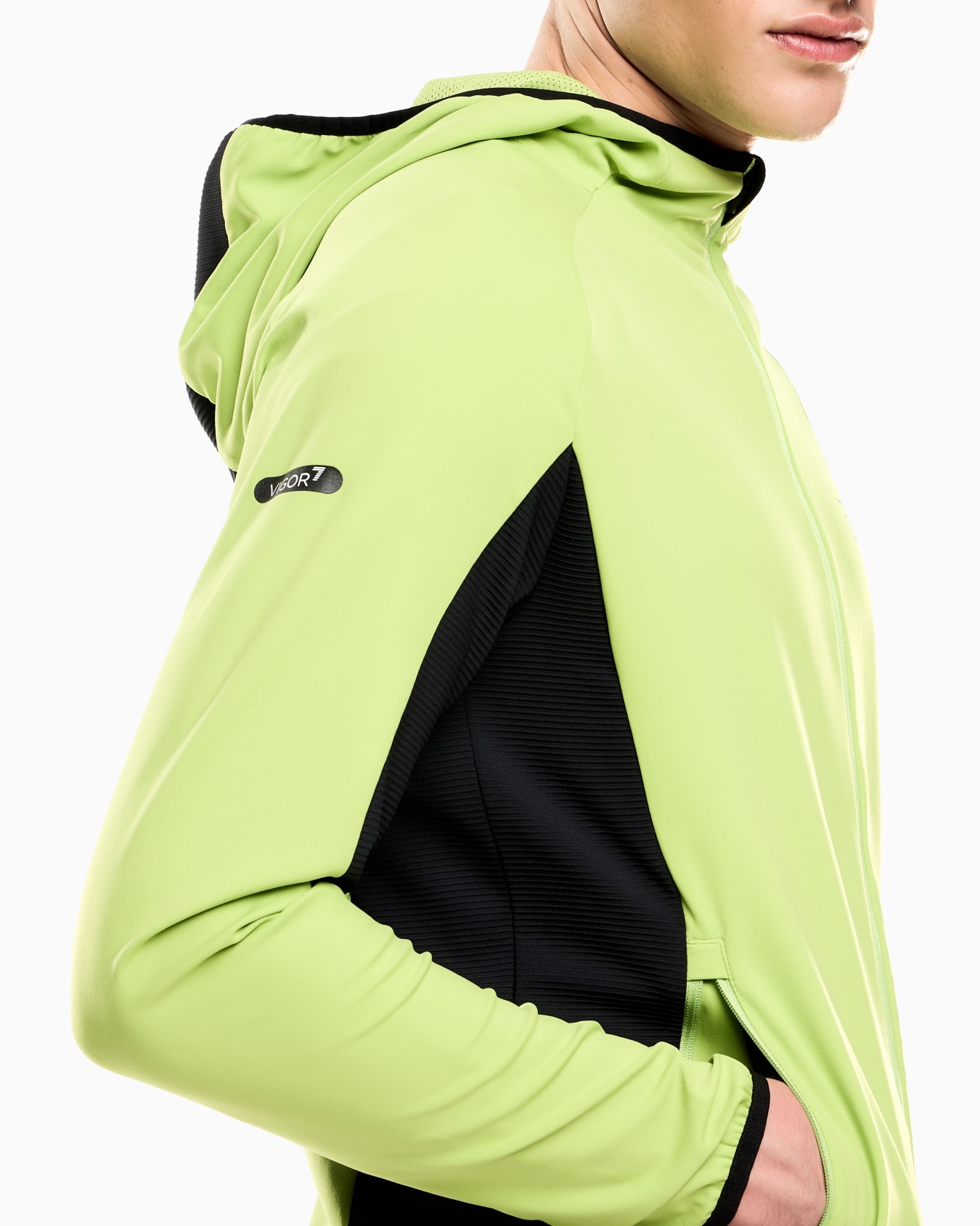 Dynamic Athlete hooded sweatshirt in VIGOR7 technical fabric Slide 4