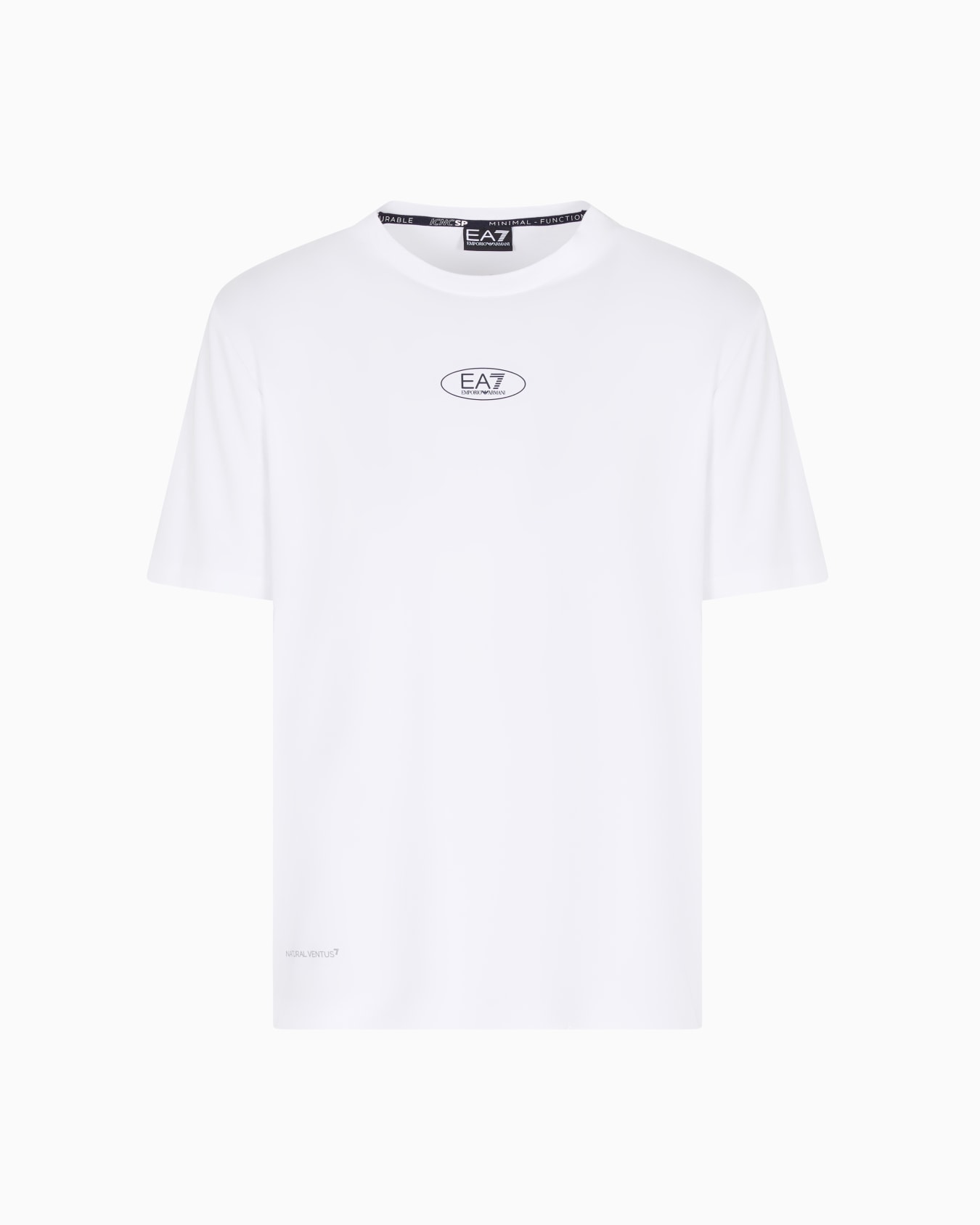 T-shirt ras-du-cou Armani Blue Sport en tissu technique Natural VENTUS7 Diapositive 0