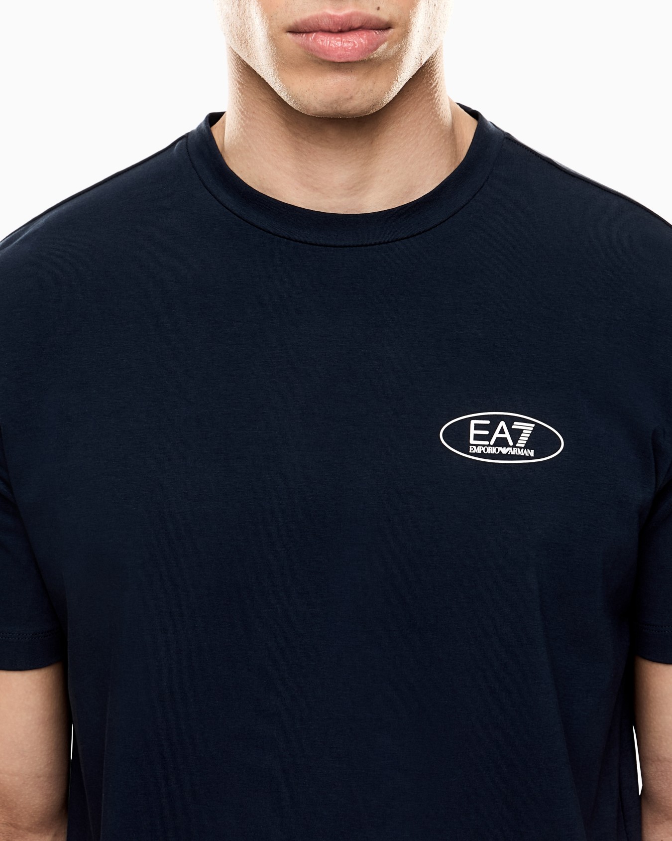 T-shirt ras-du-cou Armani Blue Sport en tissu technique Natural VENTUS7 Diapositive 4