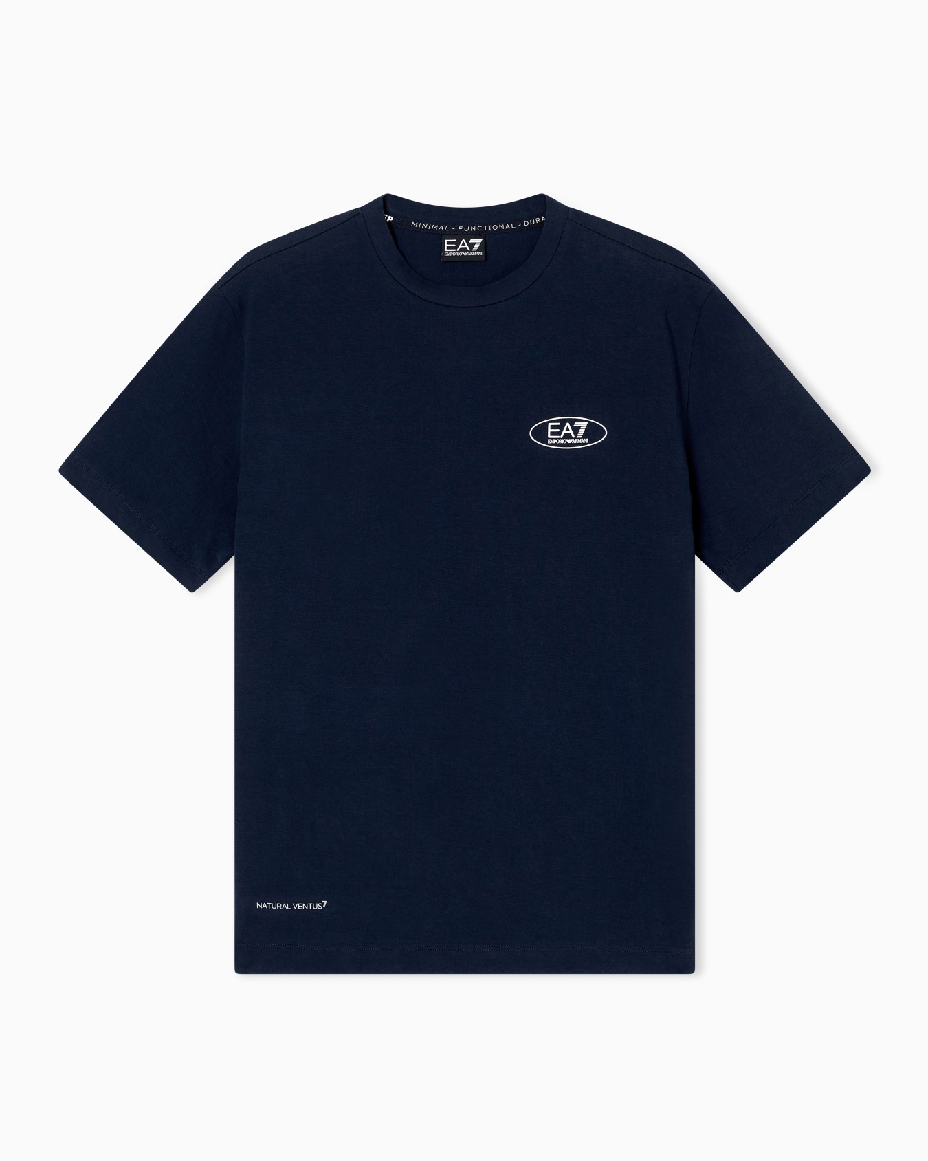 T-shirt ras-du-cou Armani Blue Sport en tissu technique Natural VENTUS7 Diapositive 0