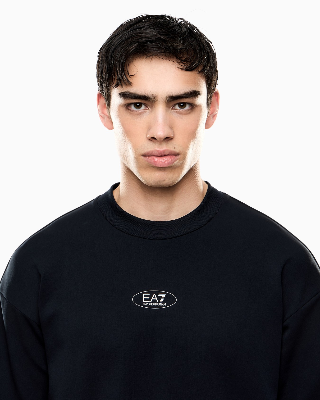 Armani Blue Sport Sweatshirt mit Rundhalsausschnitt aus „Natural VENTUS7“-Funktionsgewebe Folie 4