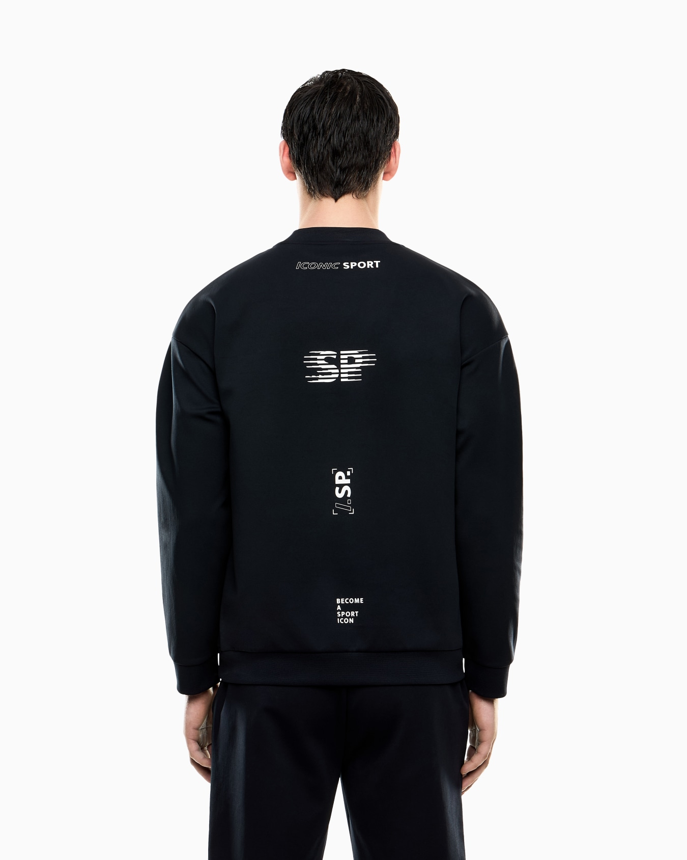 Armani Blue Sport Sweatshirt mit Rundhalsausschnitt aus „Natural VENTUS7“-Funktionsgewebe Folie 2