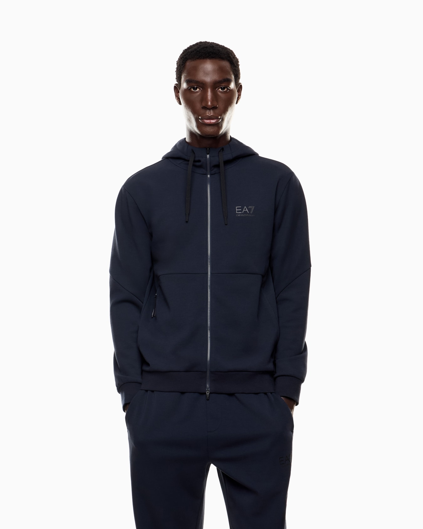 Dynamic Athlete hooded sweatshirt in Natural VENTUS7 technical fabric  Slide 3