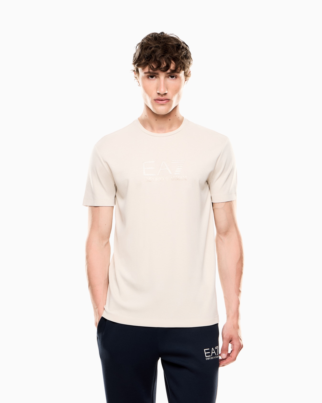 T-shirt girocollo Gold Label in misto viscosa Slide 3