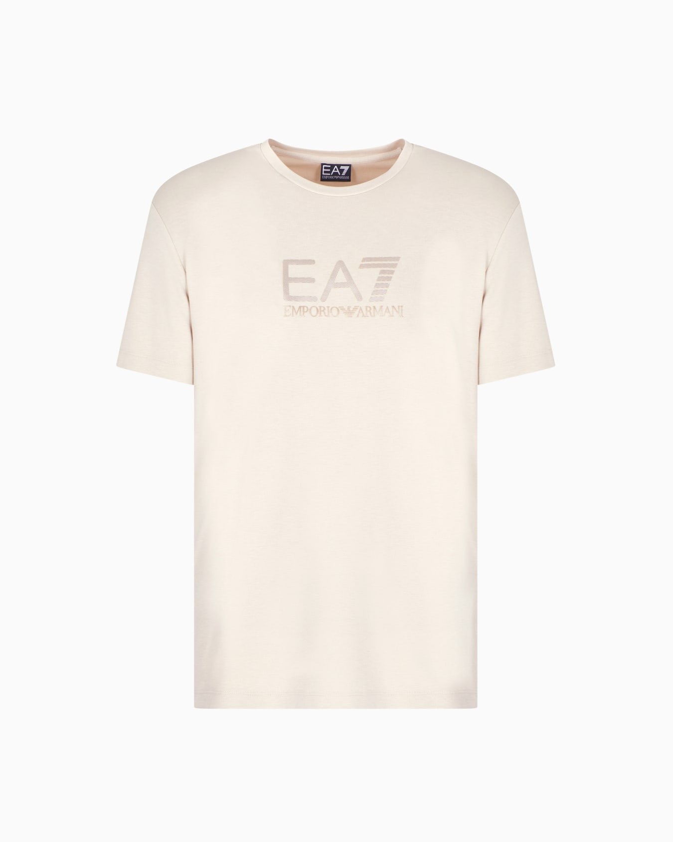 T-shirt girocollo Gold Label in misto viscosa Slide 0
