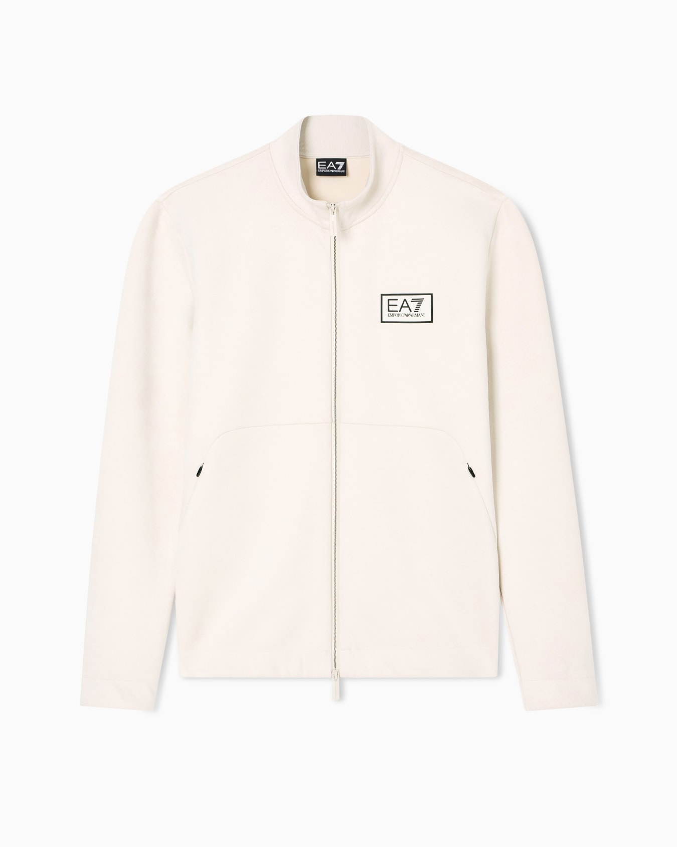 Gold Label Sweatshirt mit Reißverschluss aus Stoff in Veloursleder-Optik Folie 0