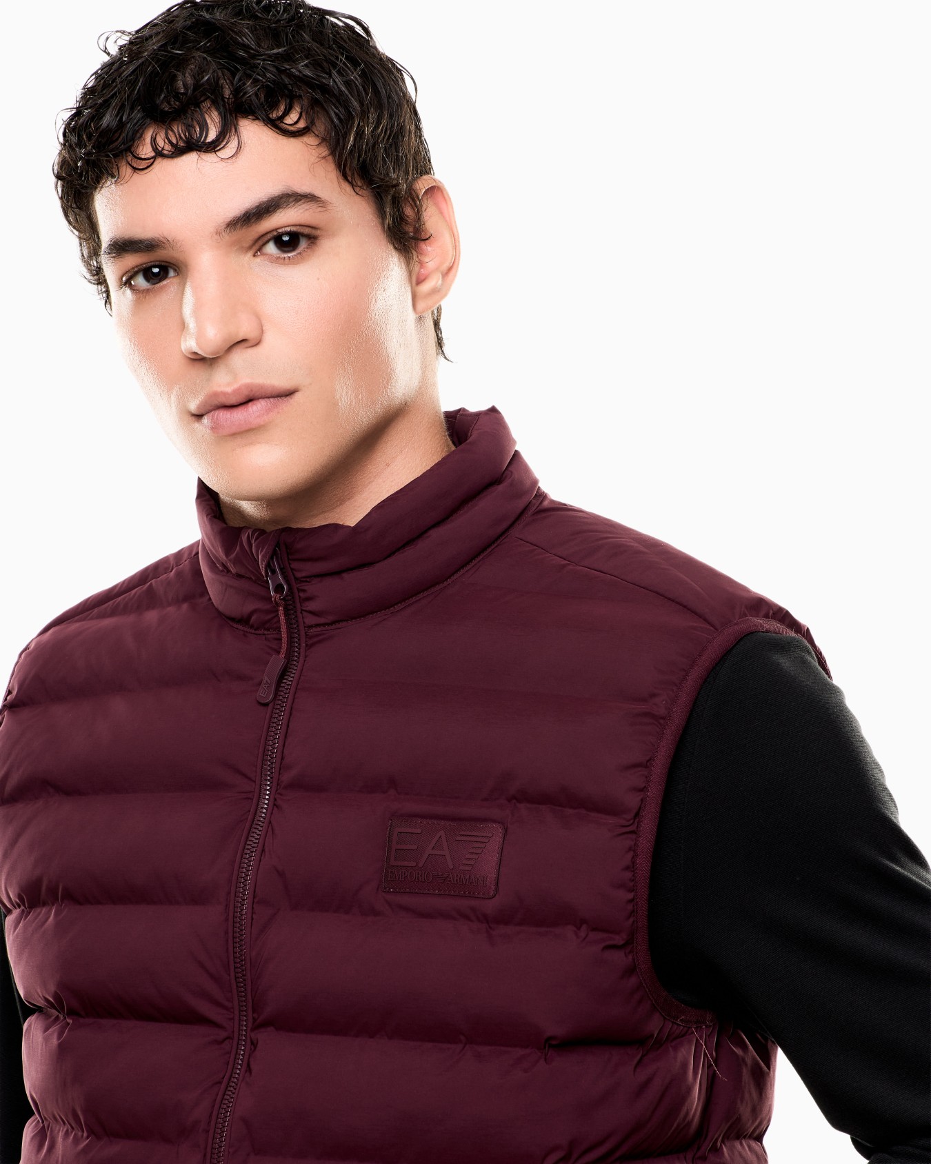 Technical fabric padded gilet Slide 4