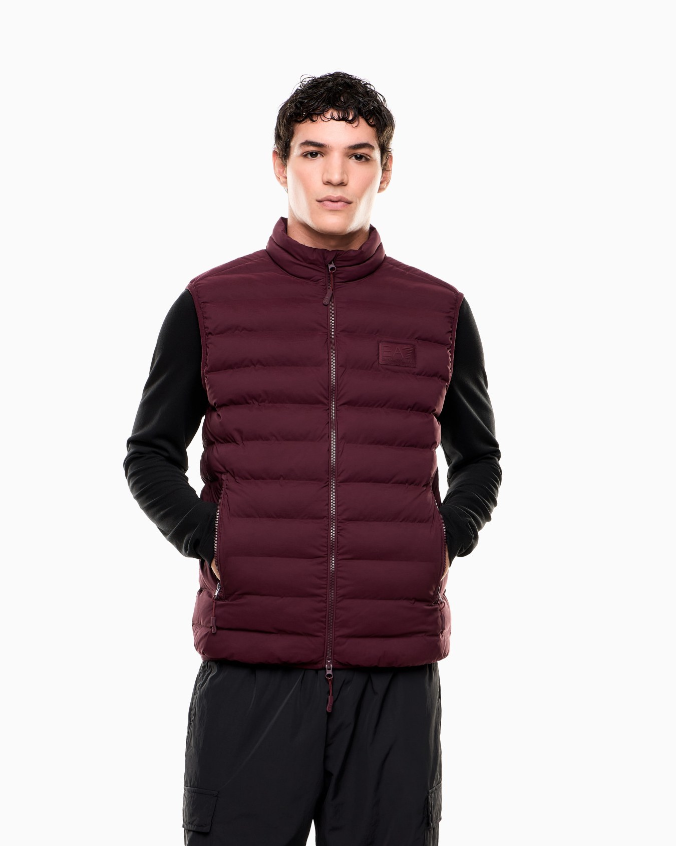 Technical fabric padded gilet Slide 3