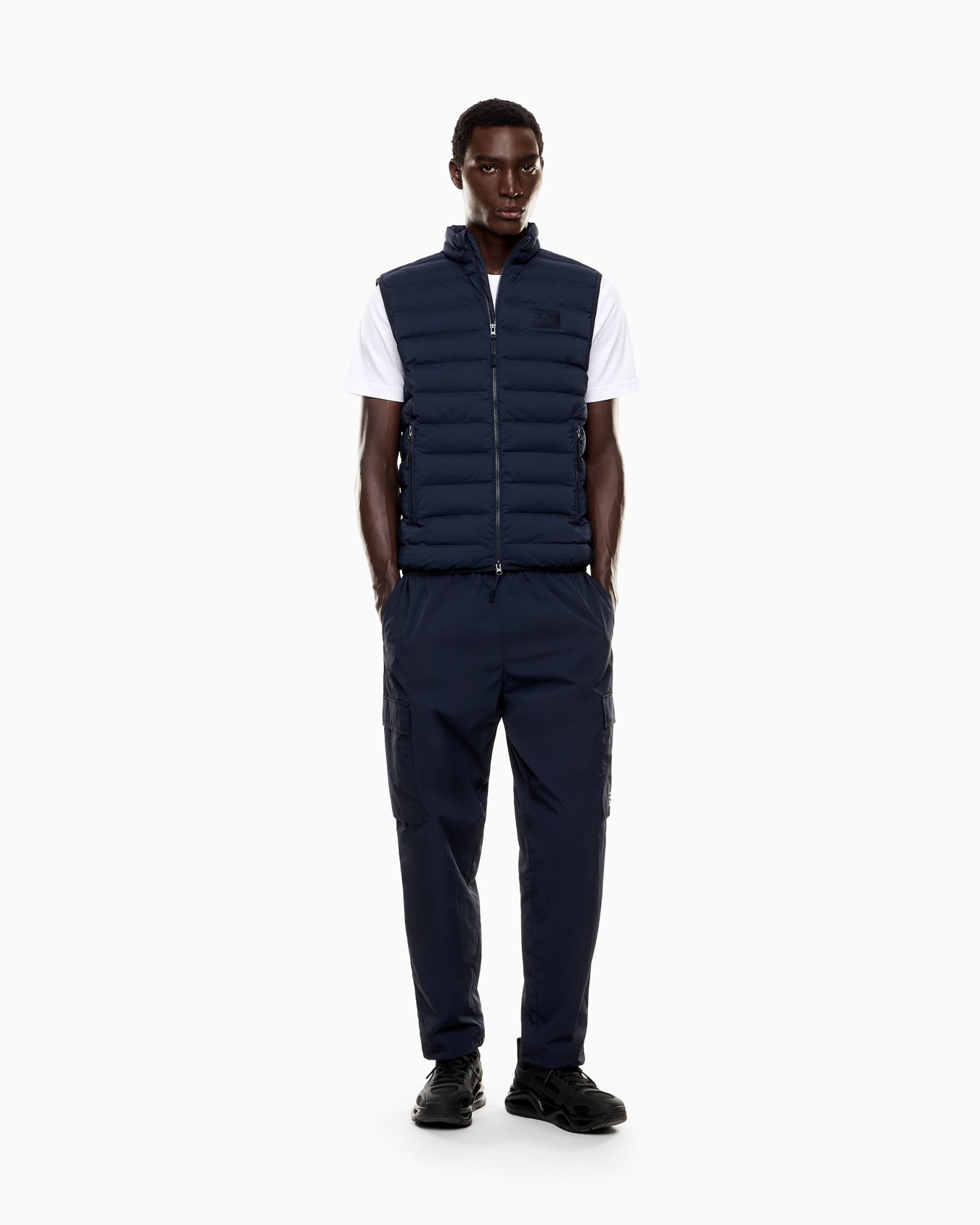 Technical fabric padded gilet Slide 1