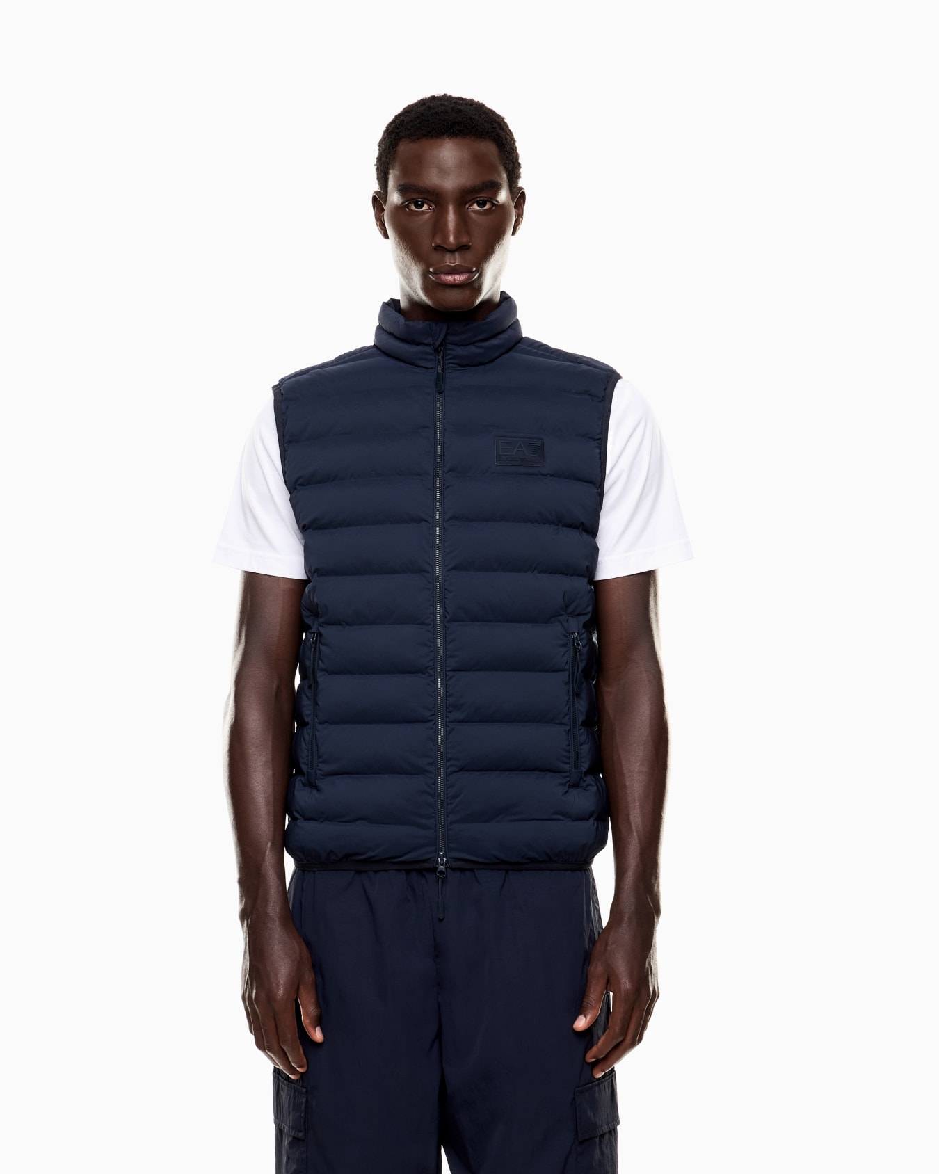 Technical fabric padded gilet Slide 3